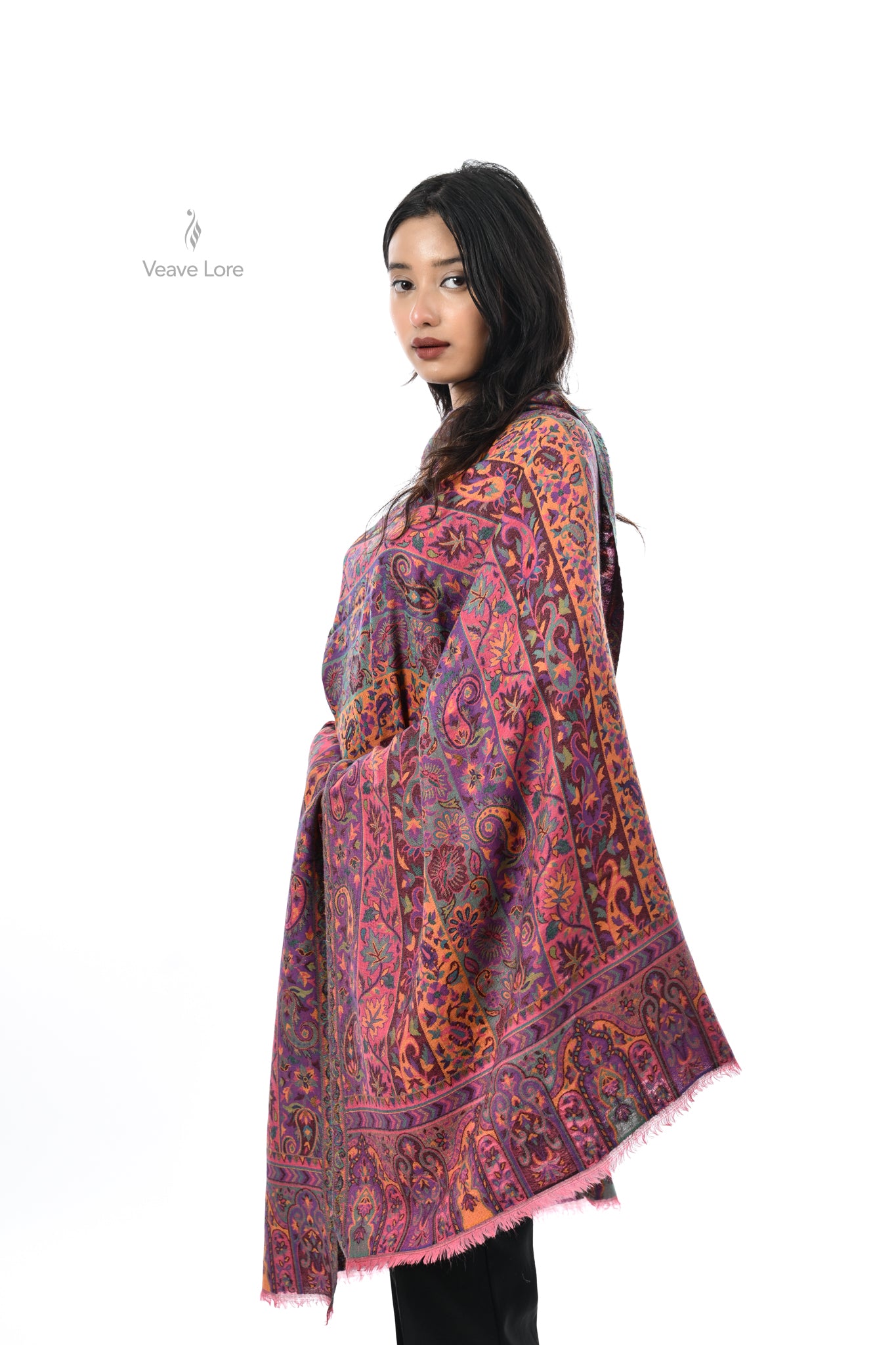 Kani Woven Fine Wool Stole