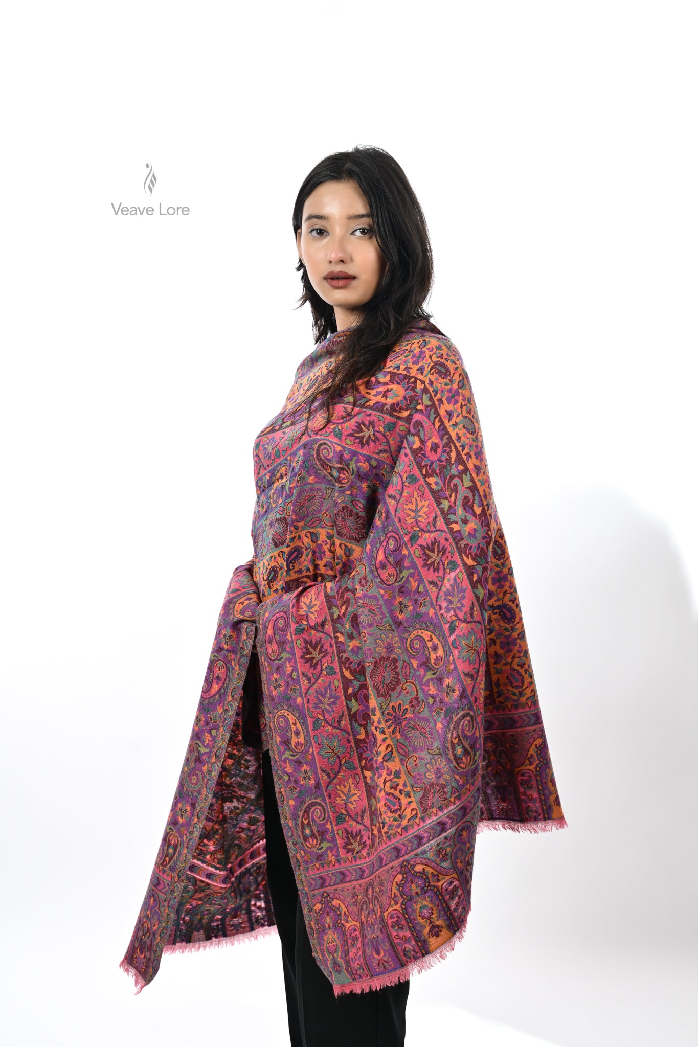 Kani Woven Fine Wool Stole