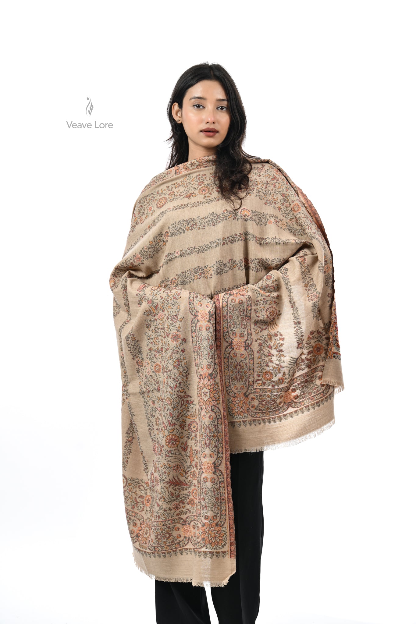 Kani Woven Fine Wool Stole