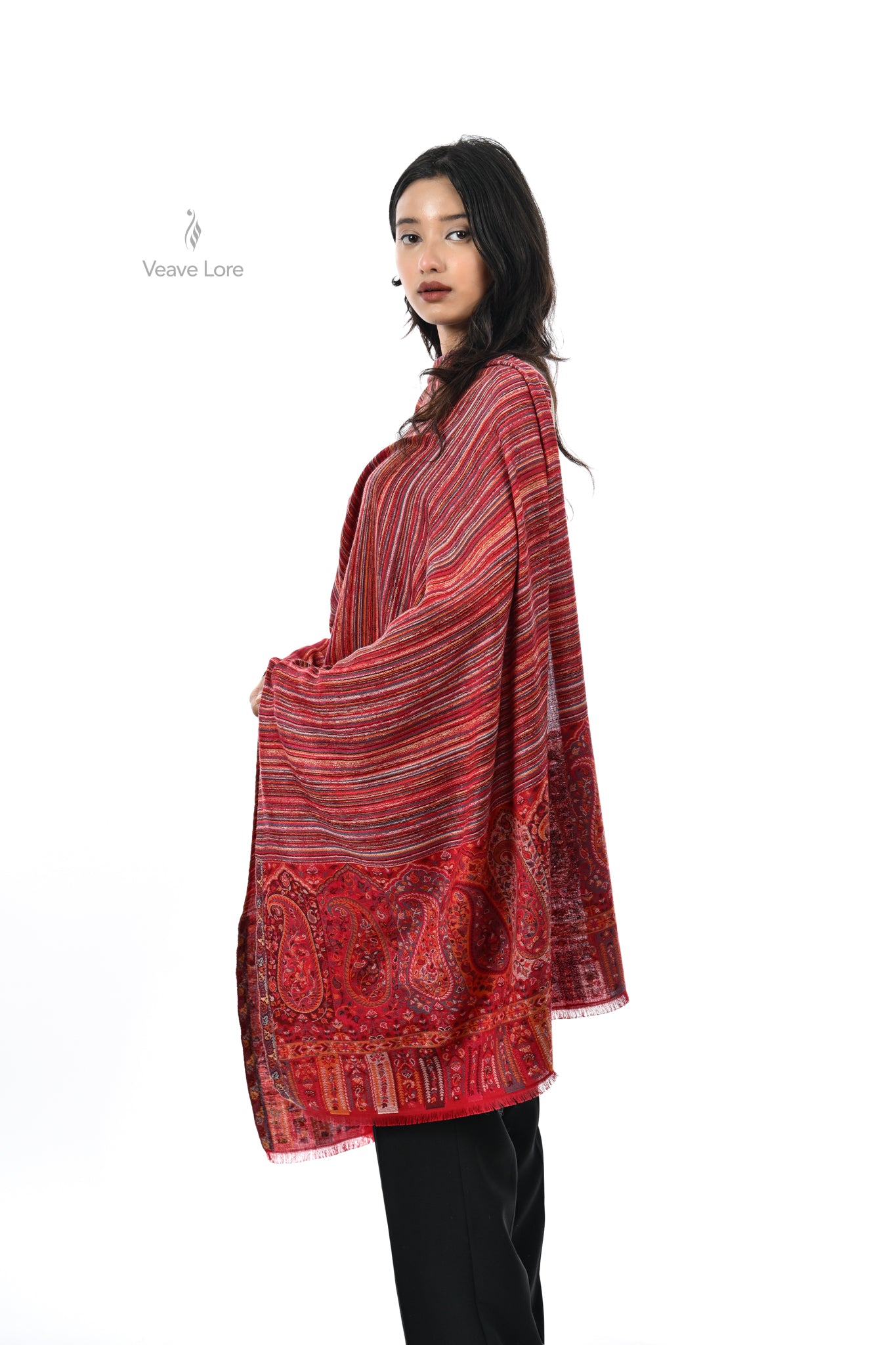 Kani Woven Fine Wool Stole