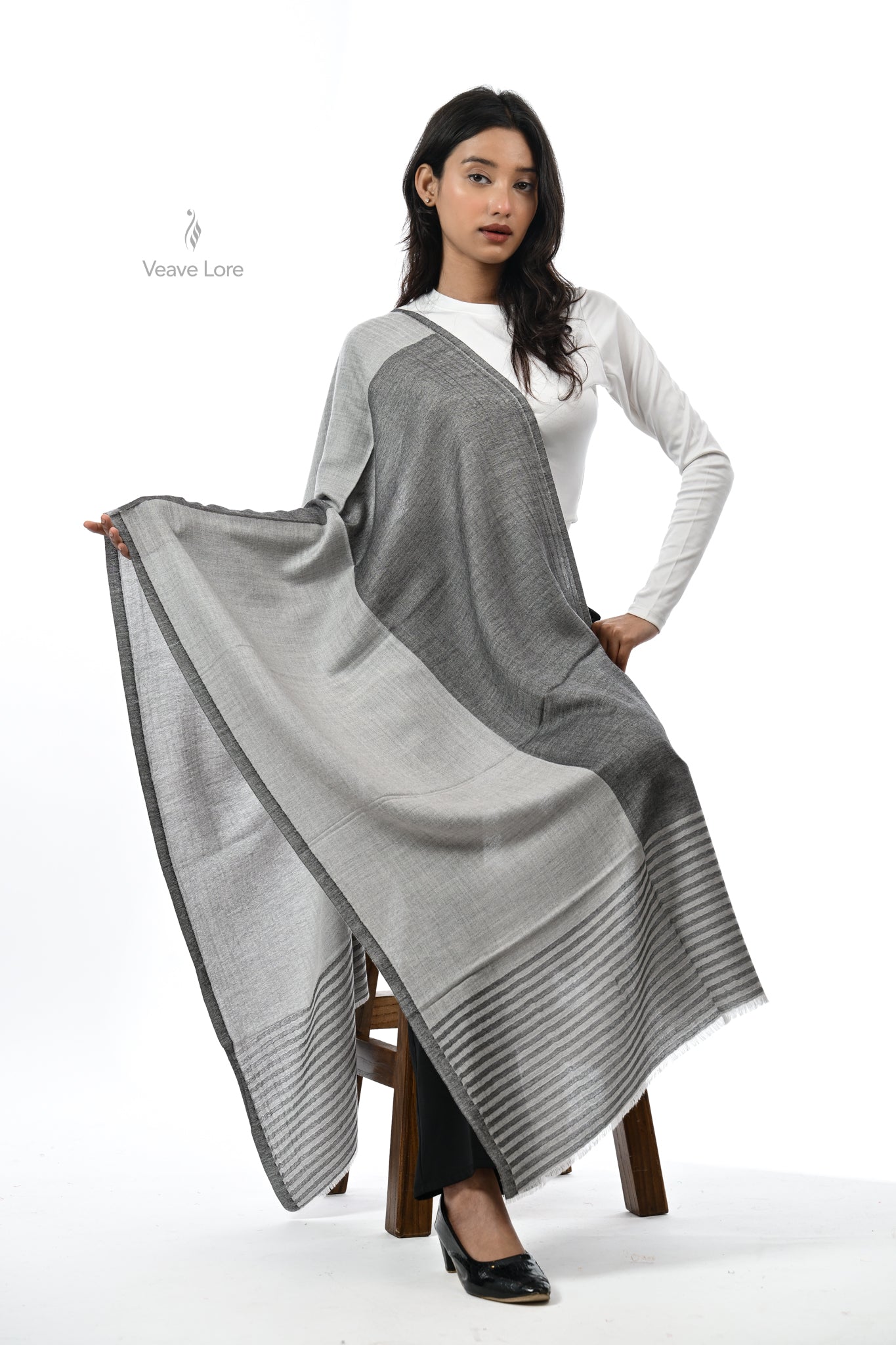 Ombre Fine Wool Stole