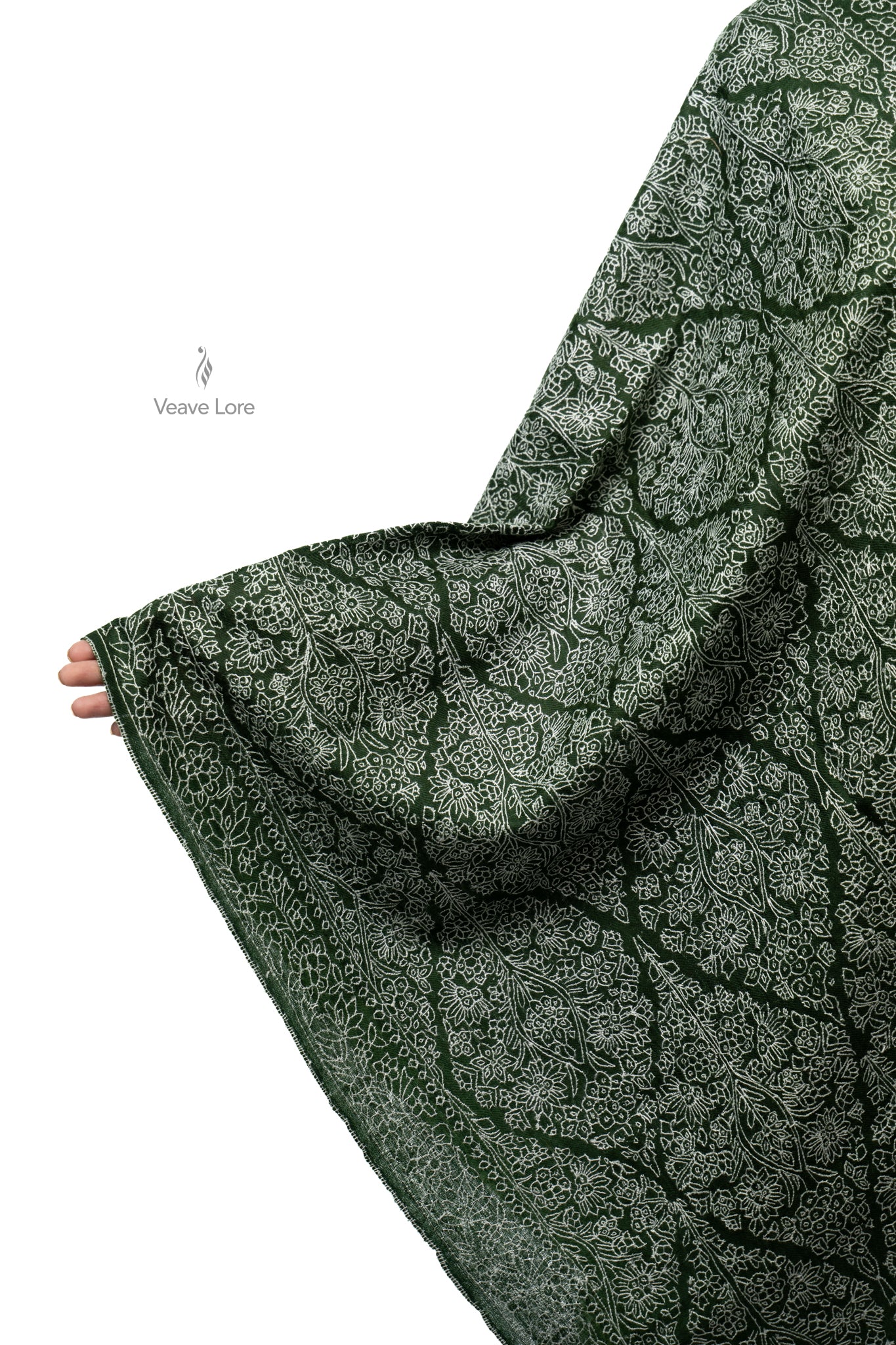 Pine Frost Pashmina Stole