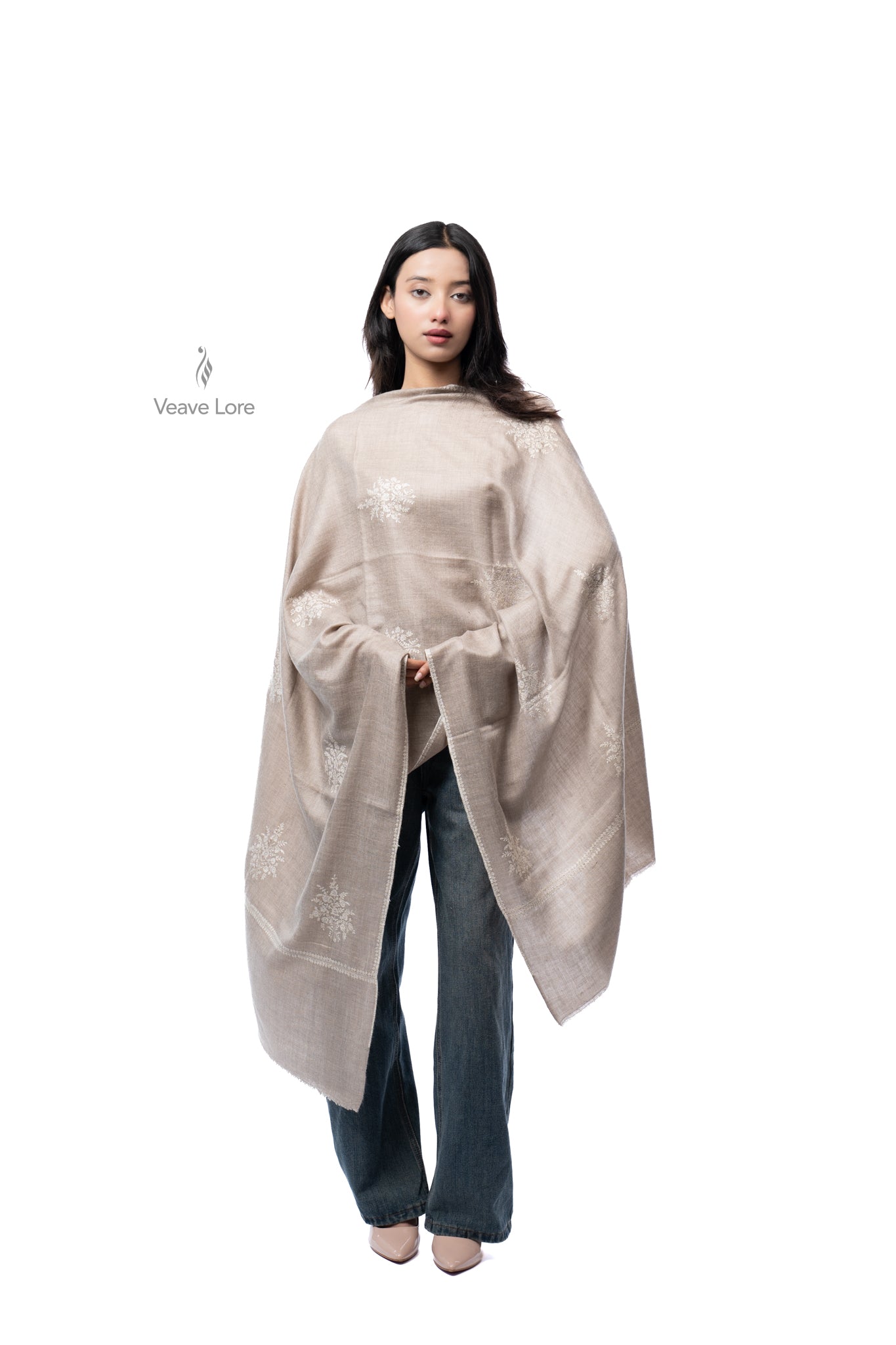Almond Sprig Pashmina Stole