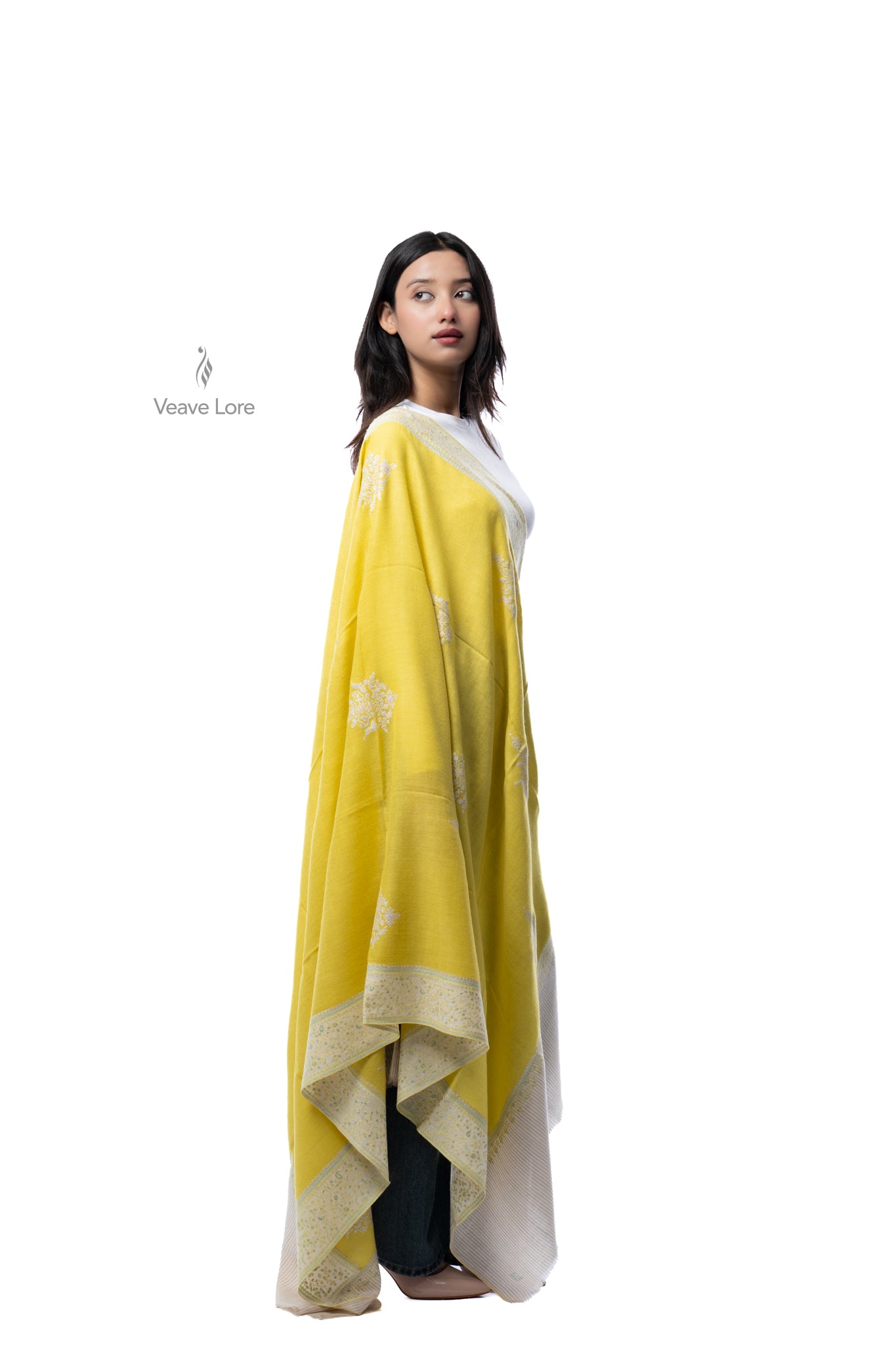 Khurshid Lace Pashmina Shawl