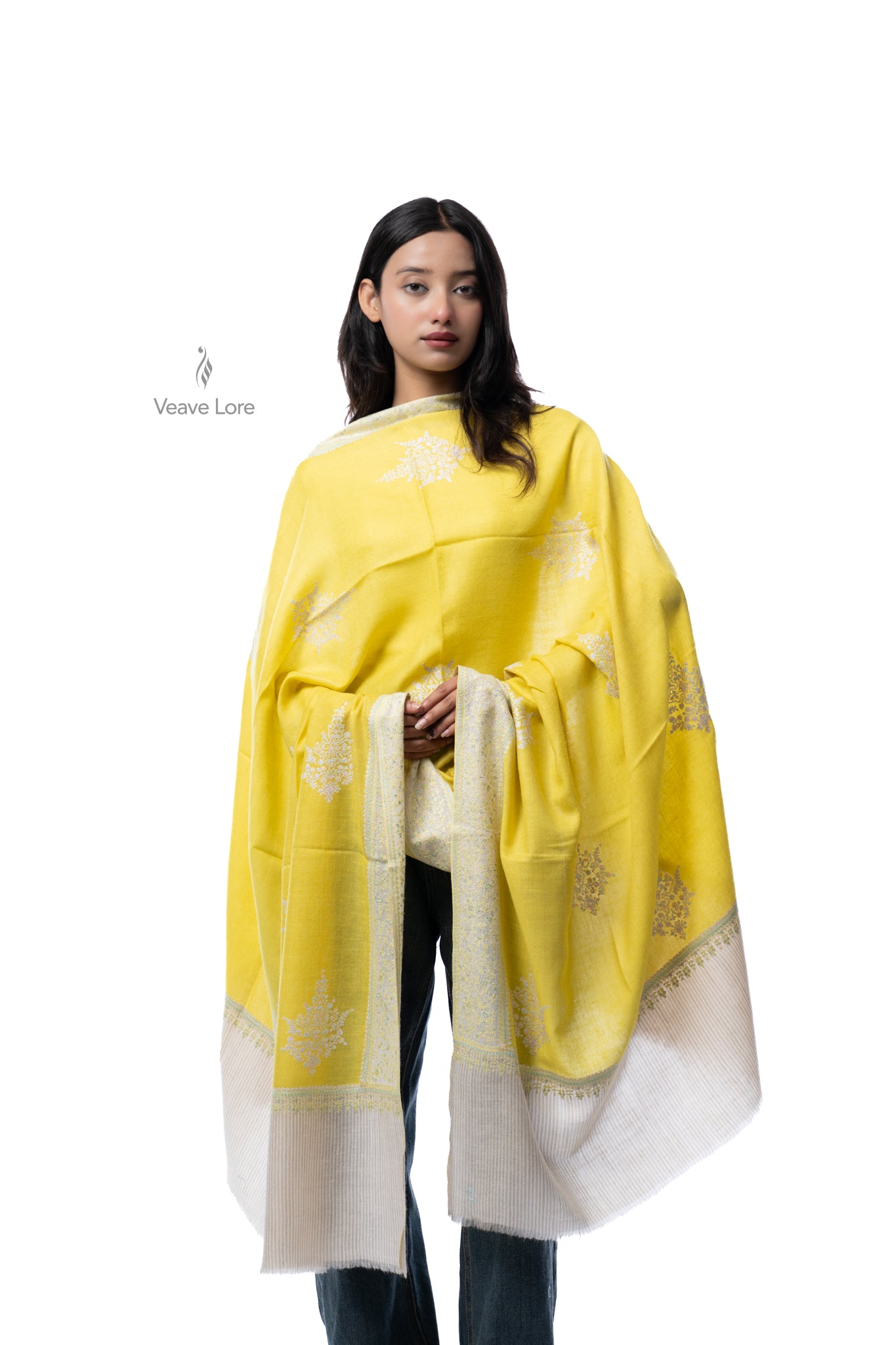Khurshid Lace Pashmina Shawl