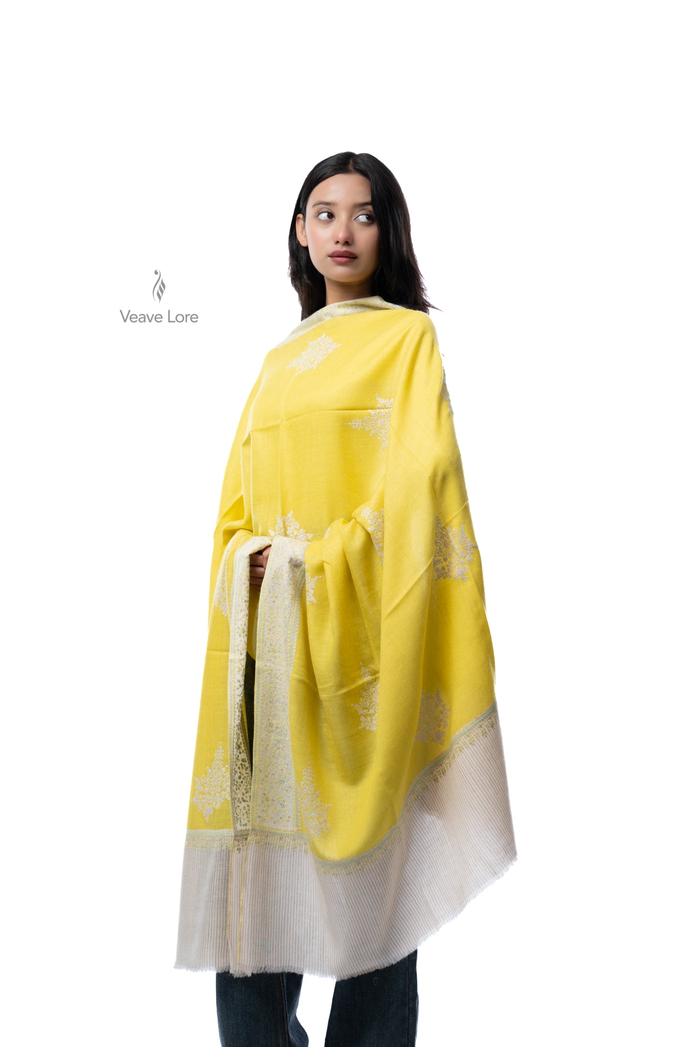 Khurshid Lace Pashmina Shawl