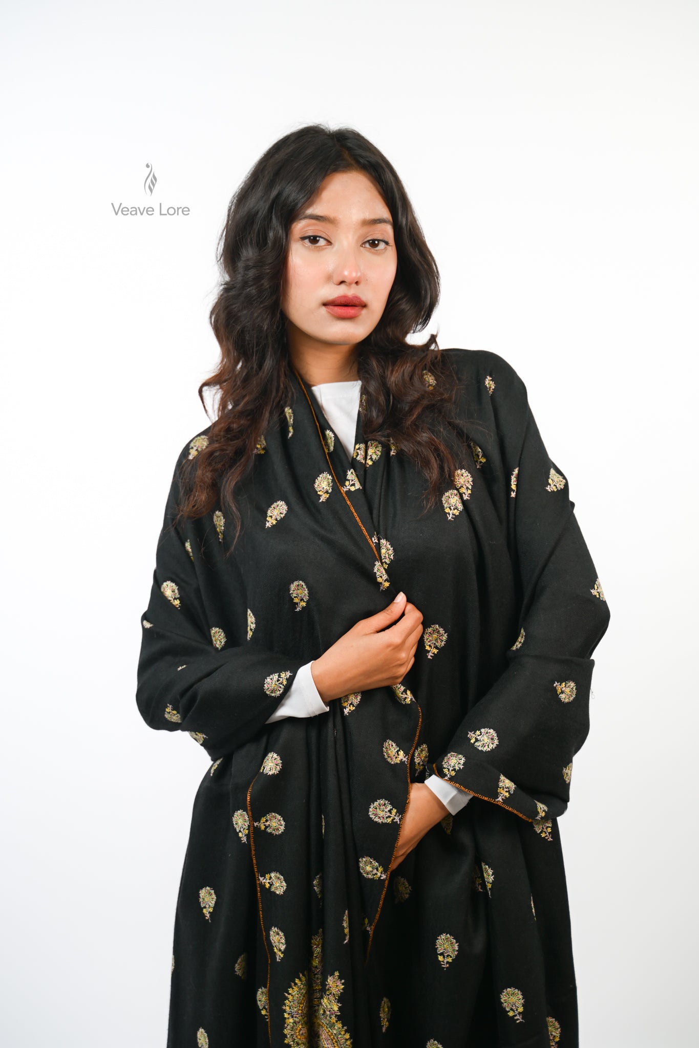 Mehfil Onyx Oversized Pashmina Shawl