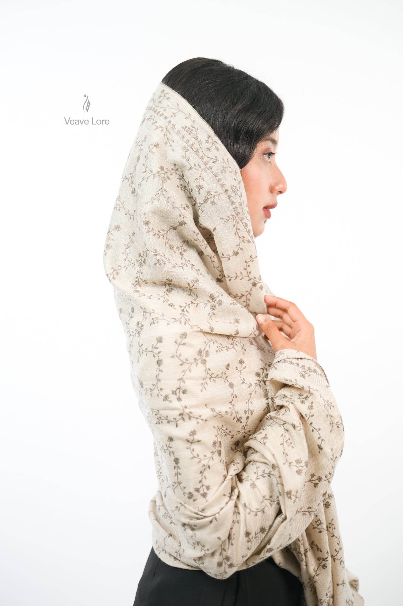 Yasmin Frost Oversized Pashmina Shawl