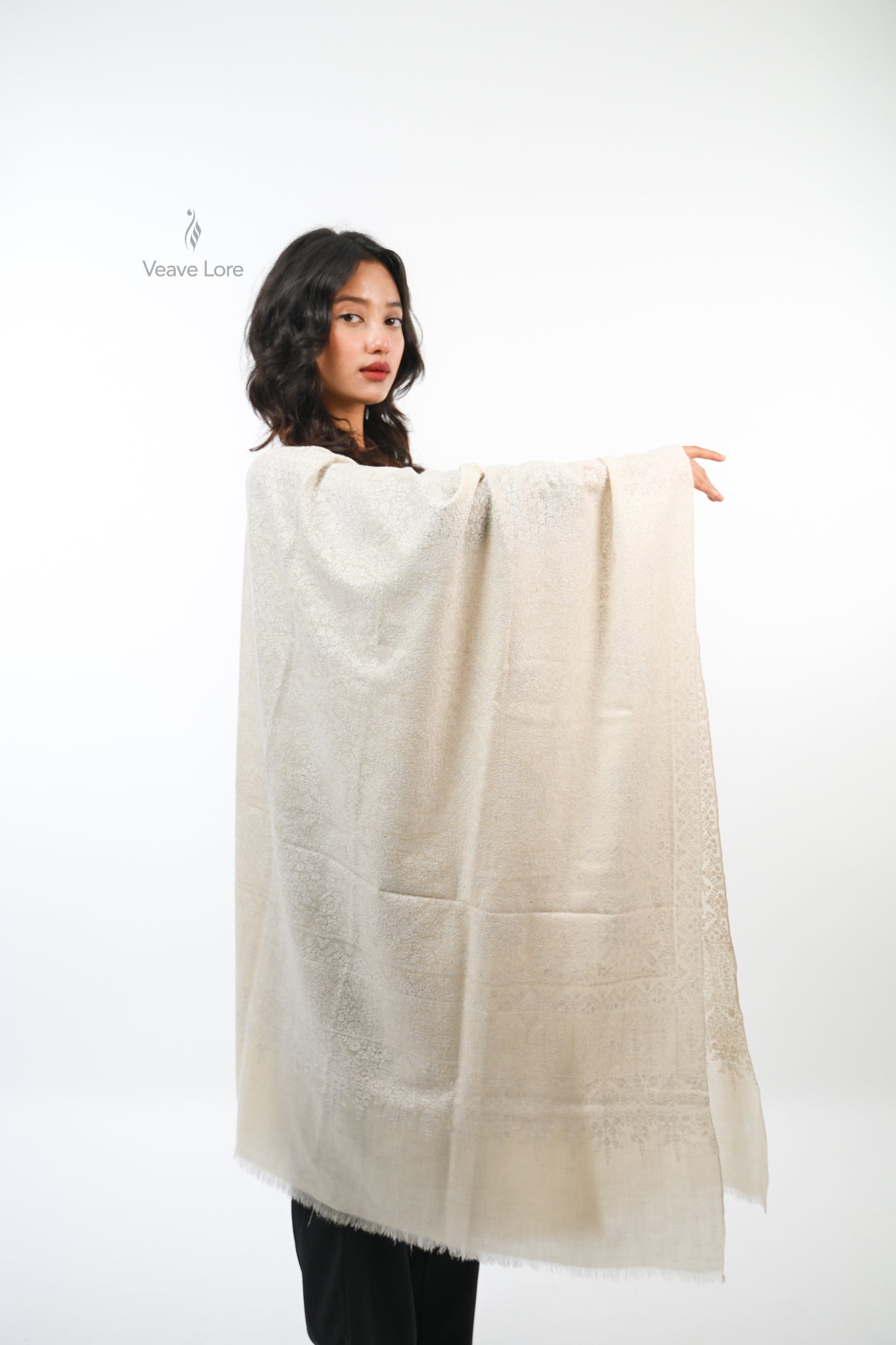 Sadaf Pearl Pashmina Shawl