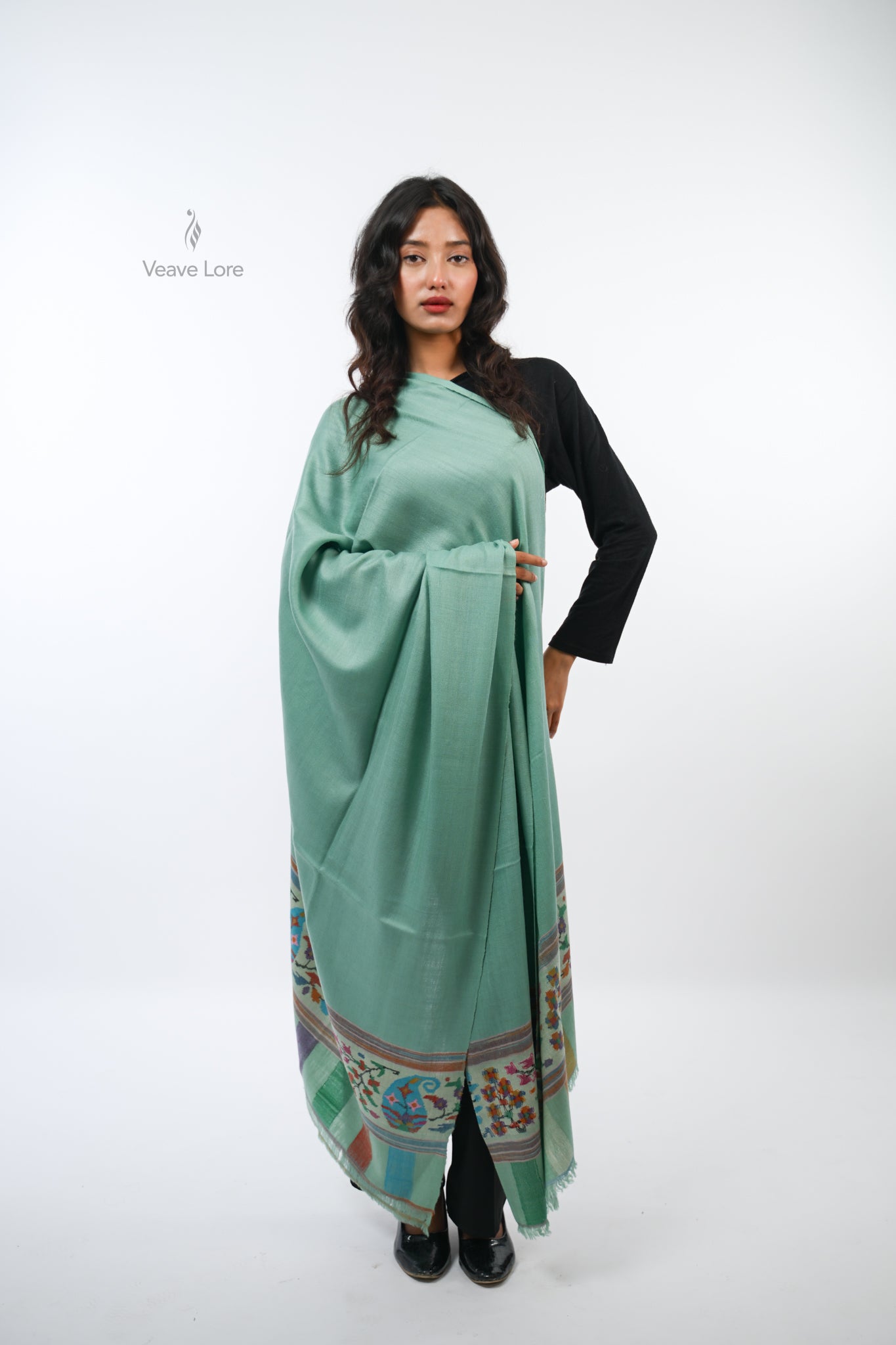 Sabzazaar The Verdant Meadow Pashmina Shawl