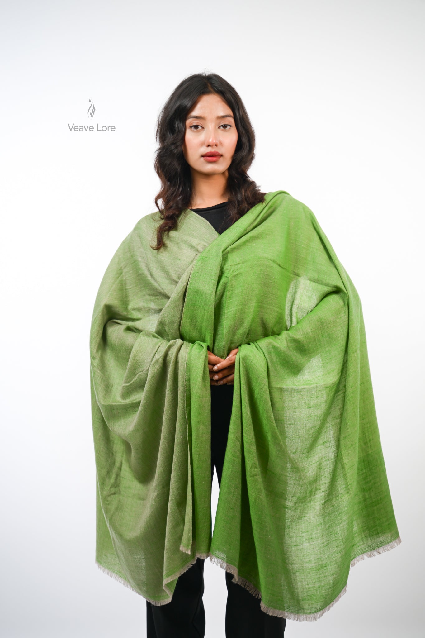 Barg Celadon Pashmina Shawl