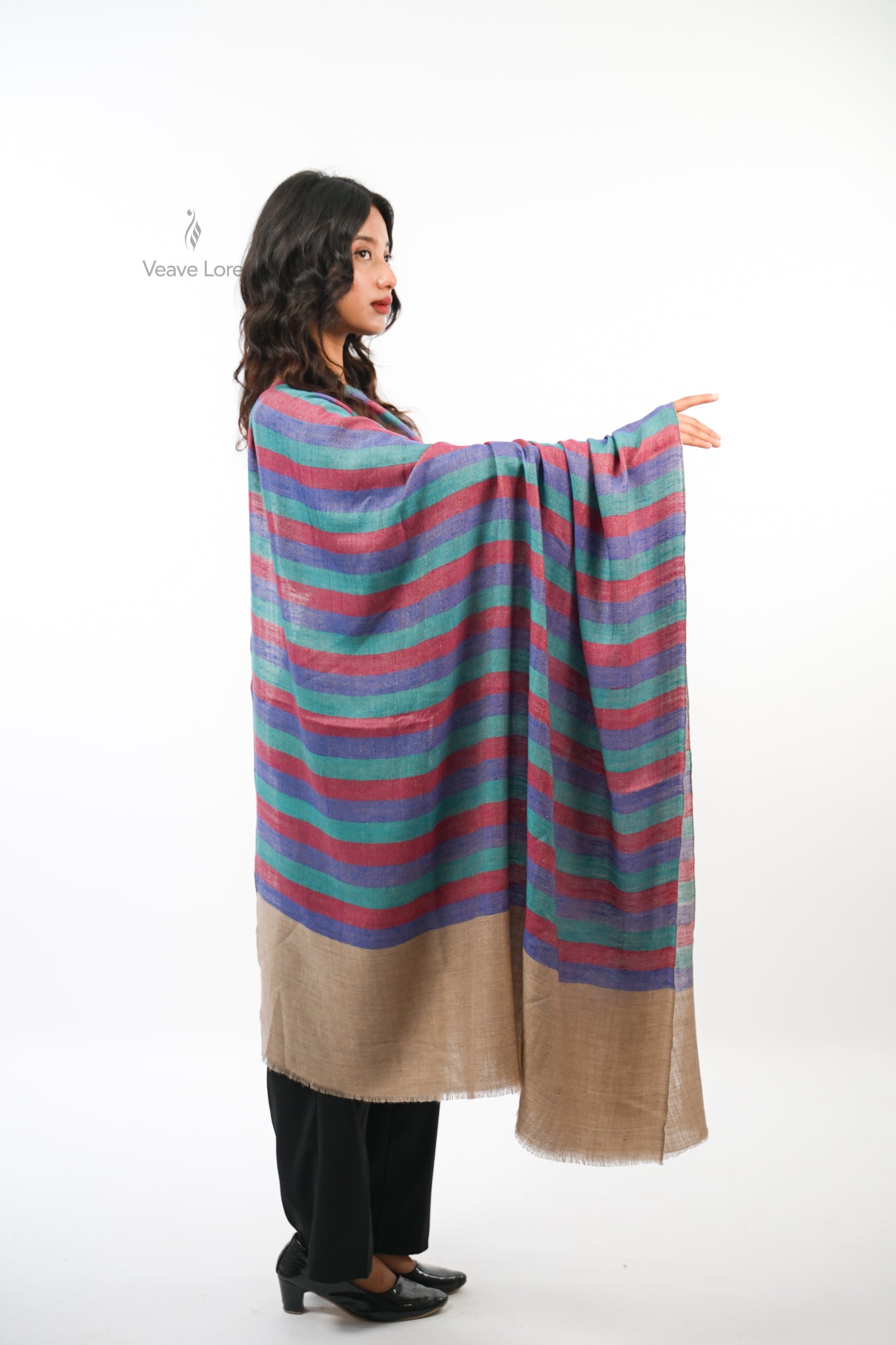 Qaleen Mosaic Pashmina Shawl