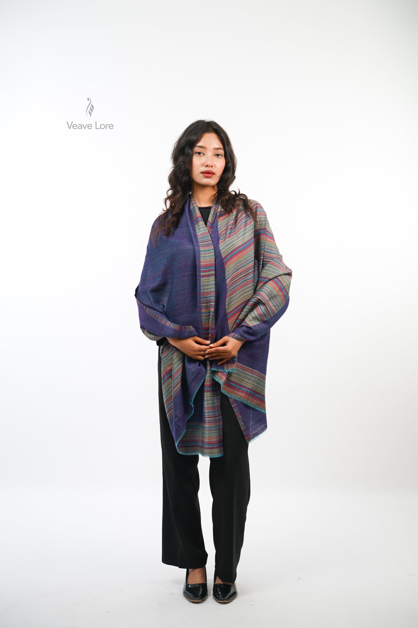 Cipher Stripe Reversible Stole