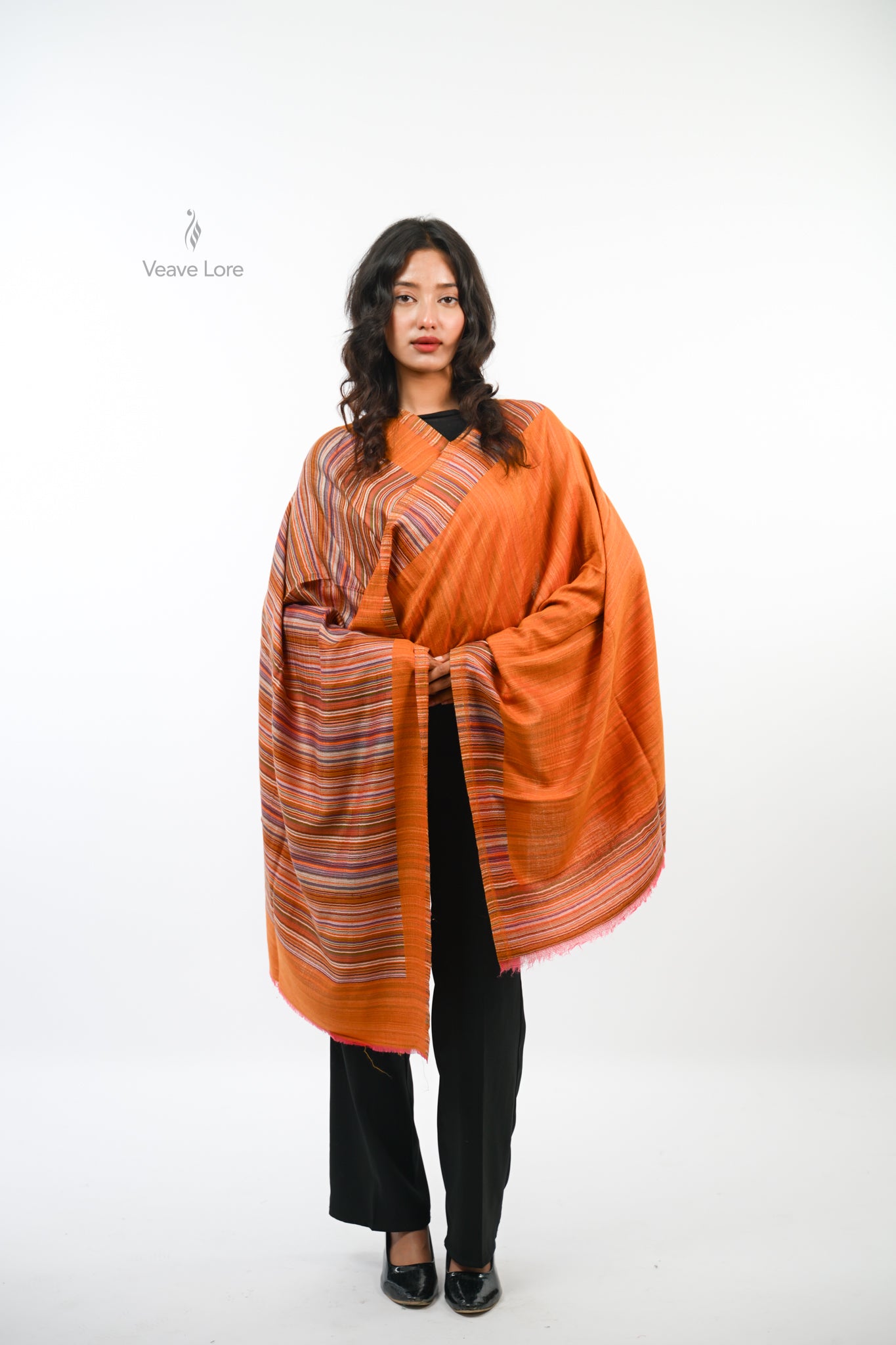 Cipher Stripe Reversible Stole
