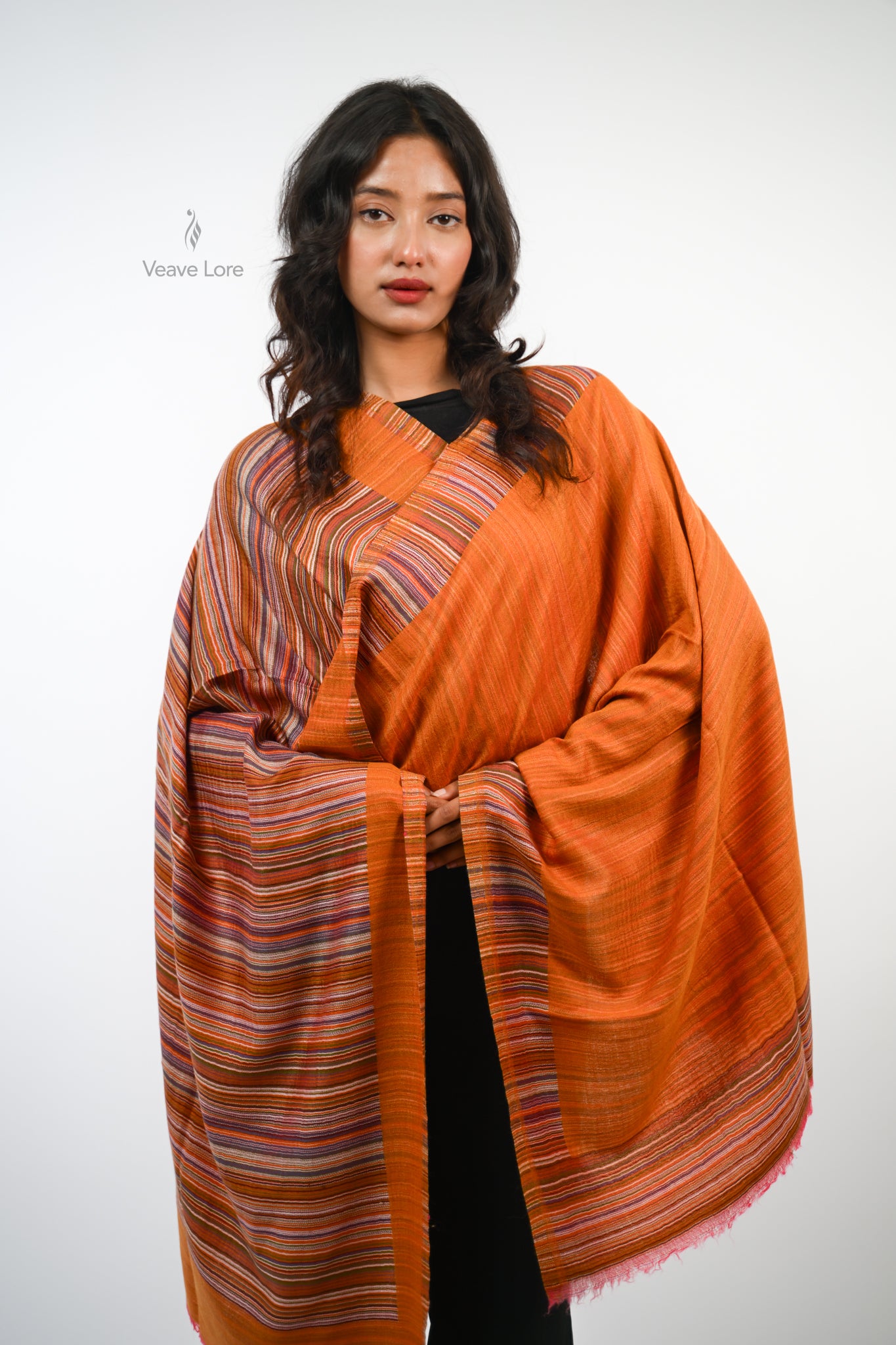 Cipher Stripe Reversible Stole