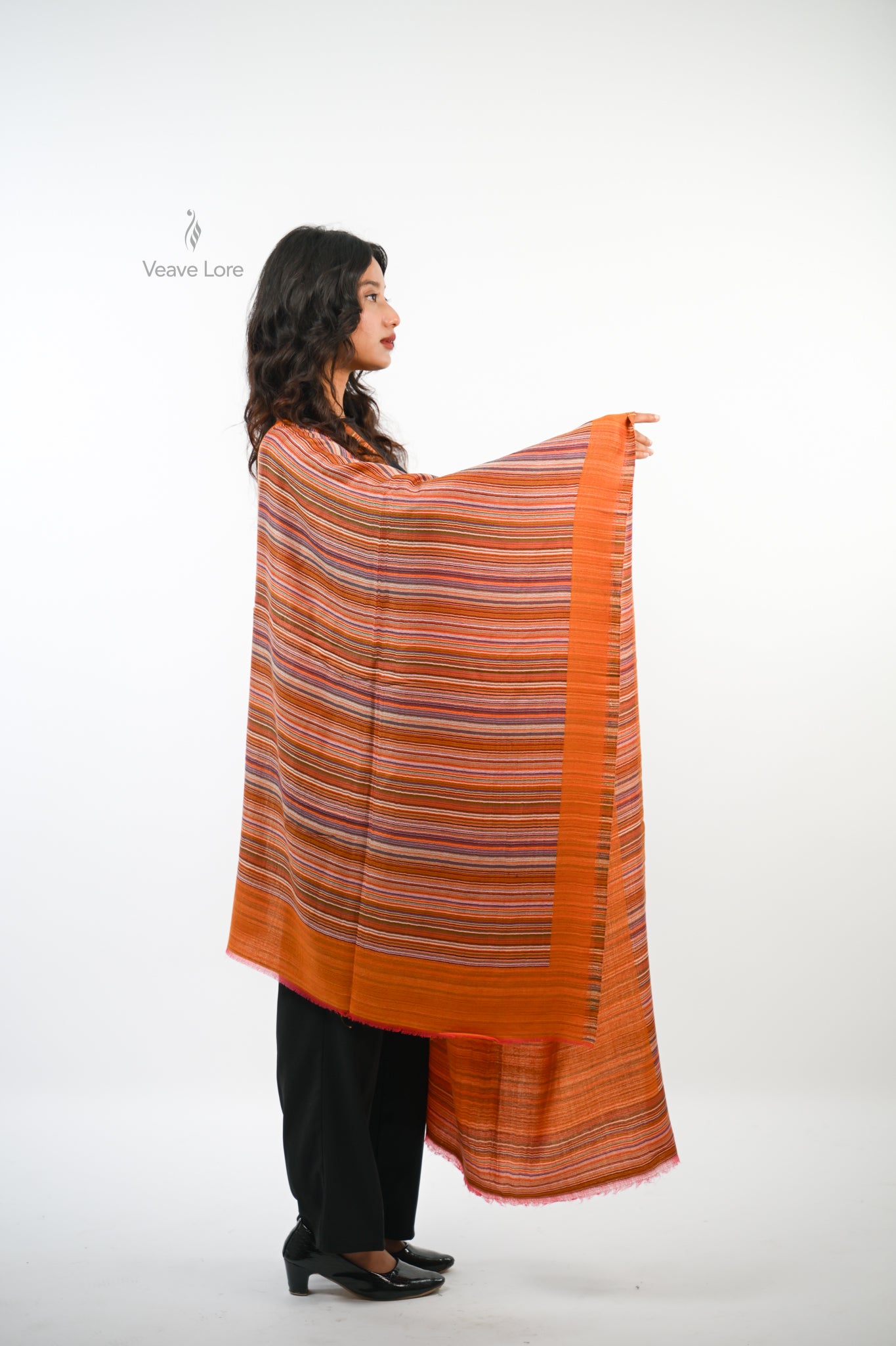 Cipher Stripe Reversible Stole