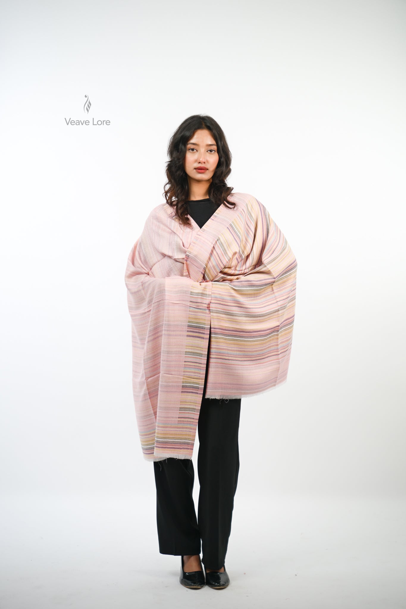 Cipher Stripe Reversible Stole