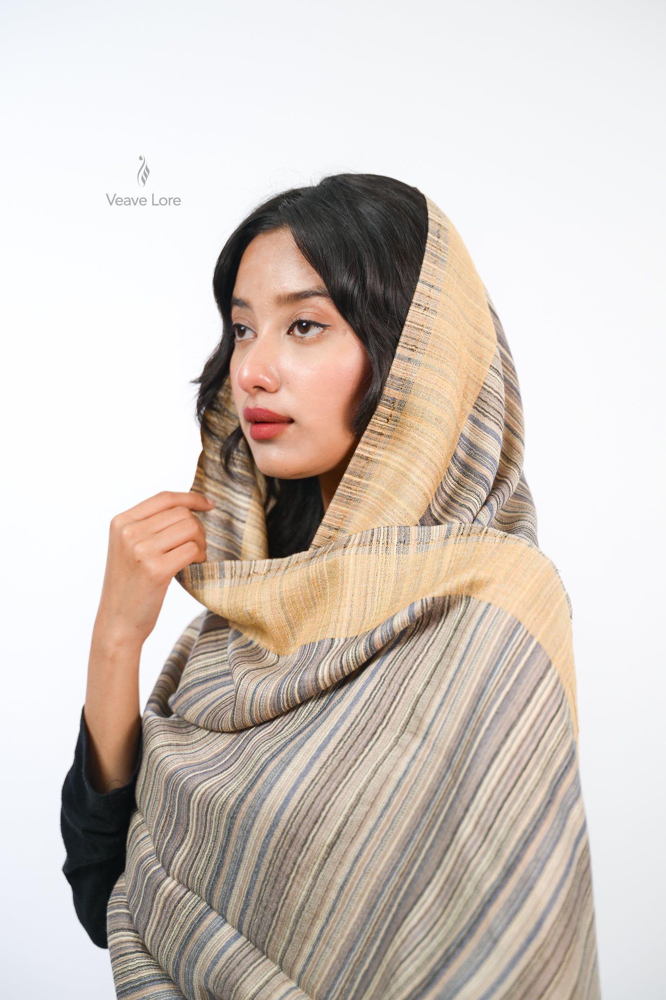 Cipher Stripe Reversible Stole