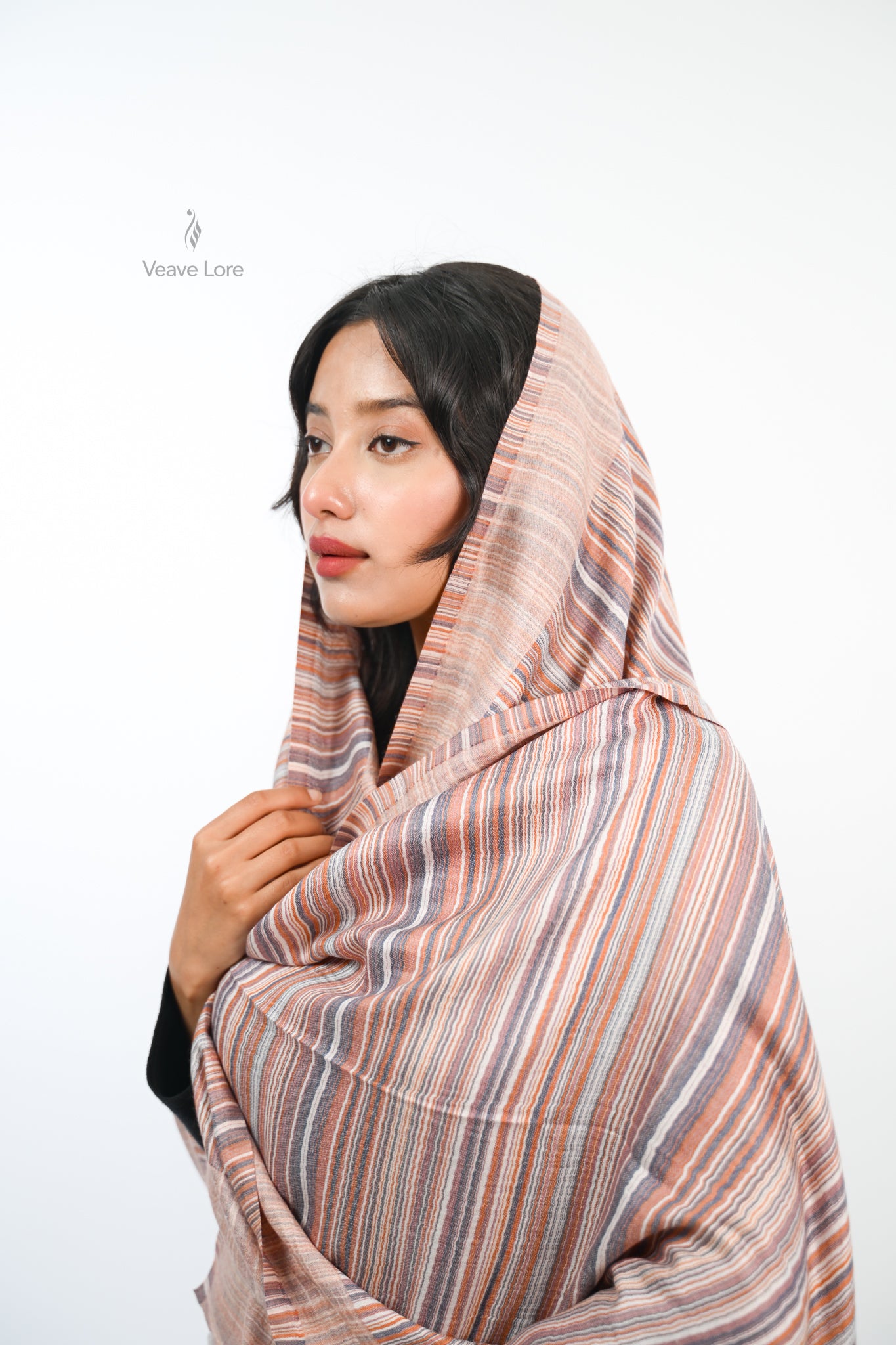 Cipher Stripe Reversible Stole