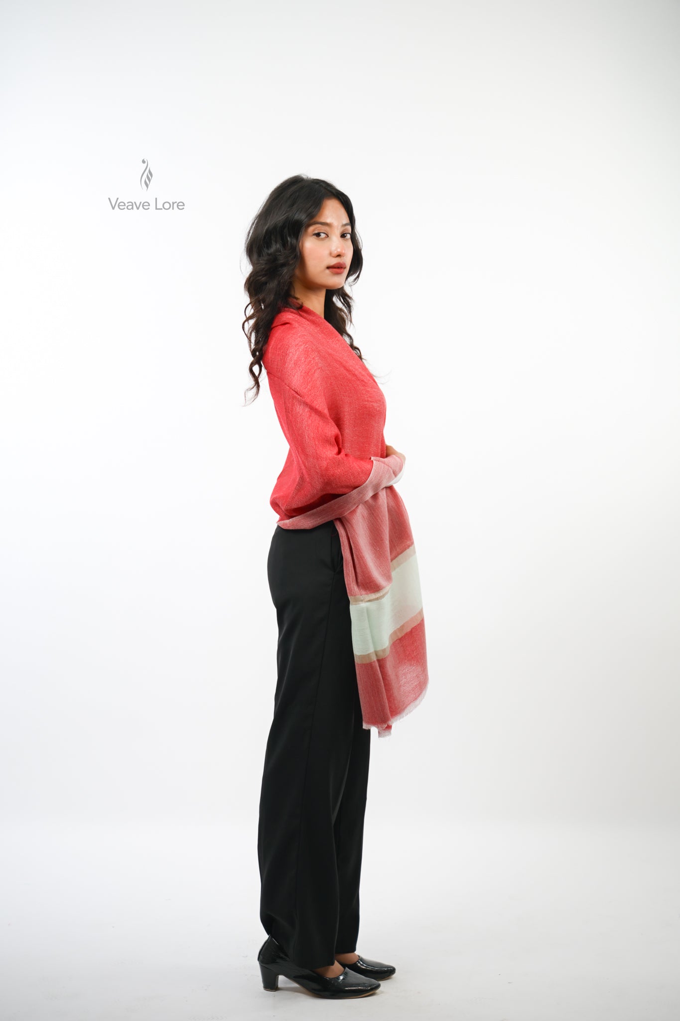Palledar Fine Wool Stole The Border Weave