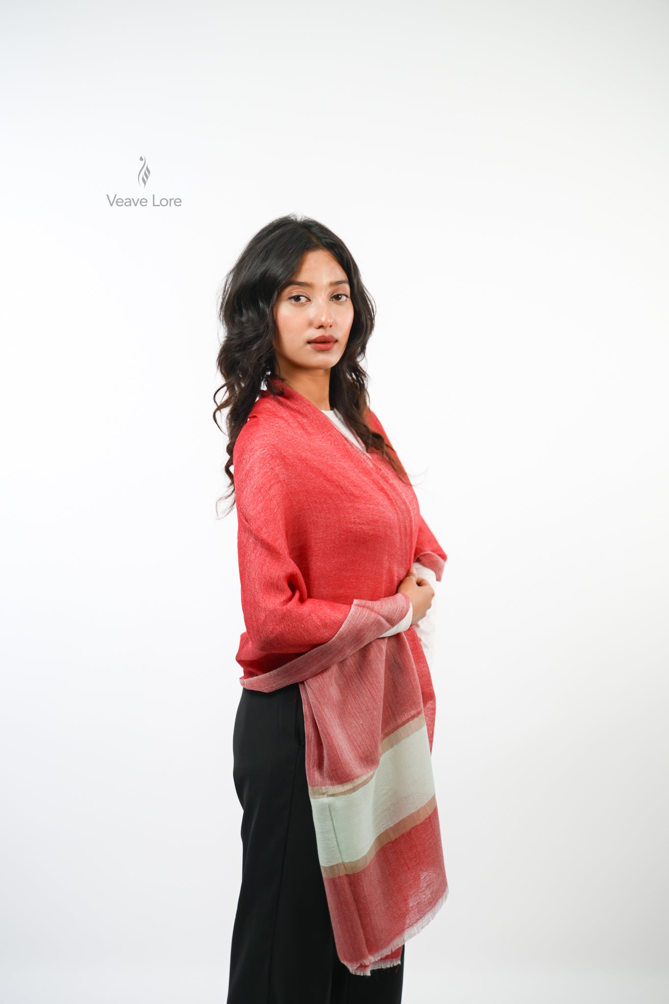 Palledar Fine Wool Stole The Border Weave