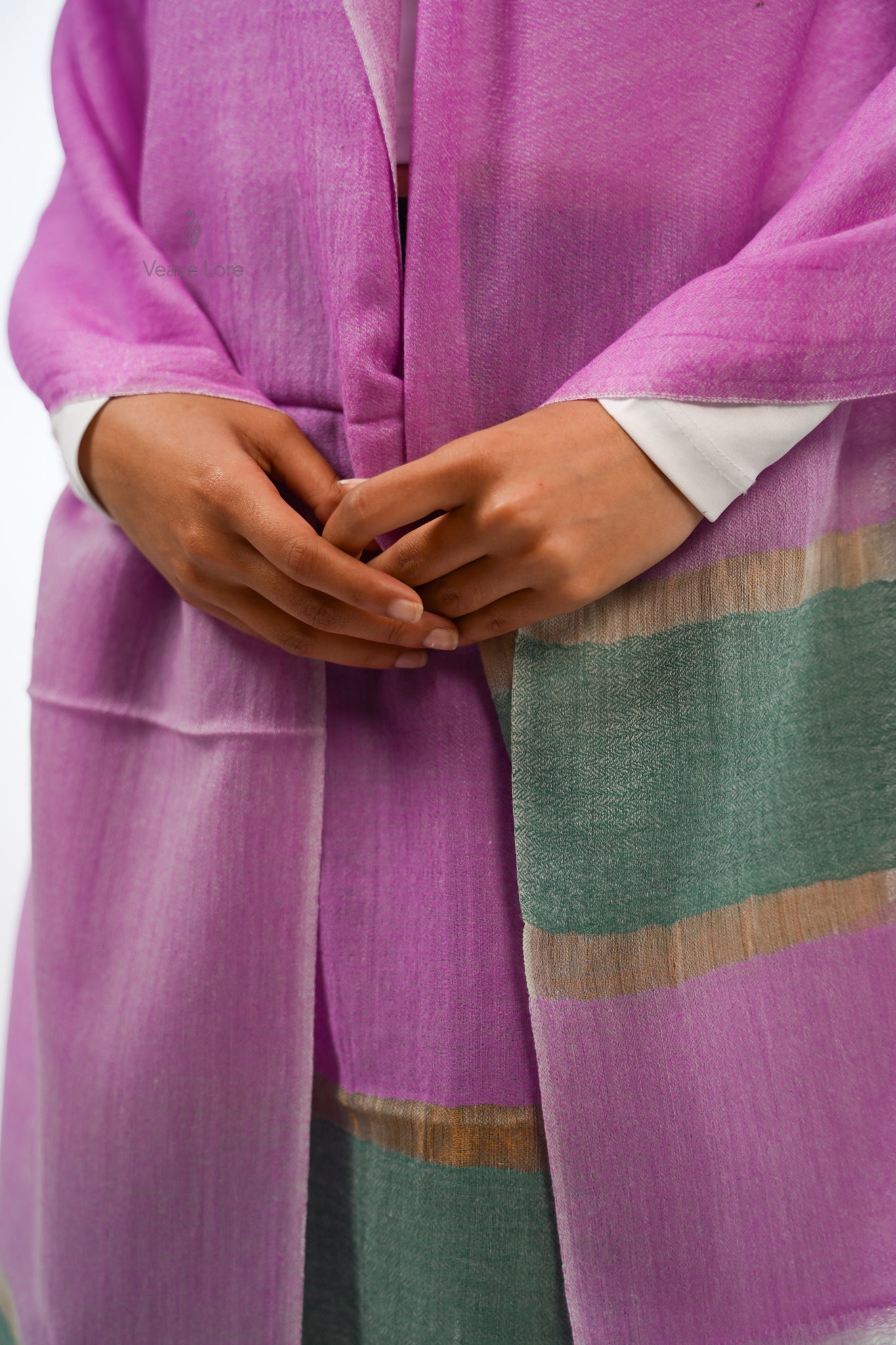 Palledar Fine Wool Stole The Border Weave