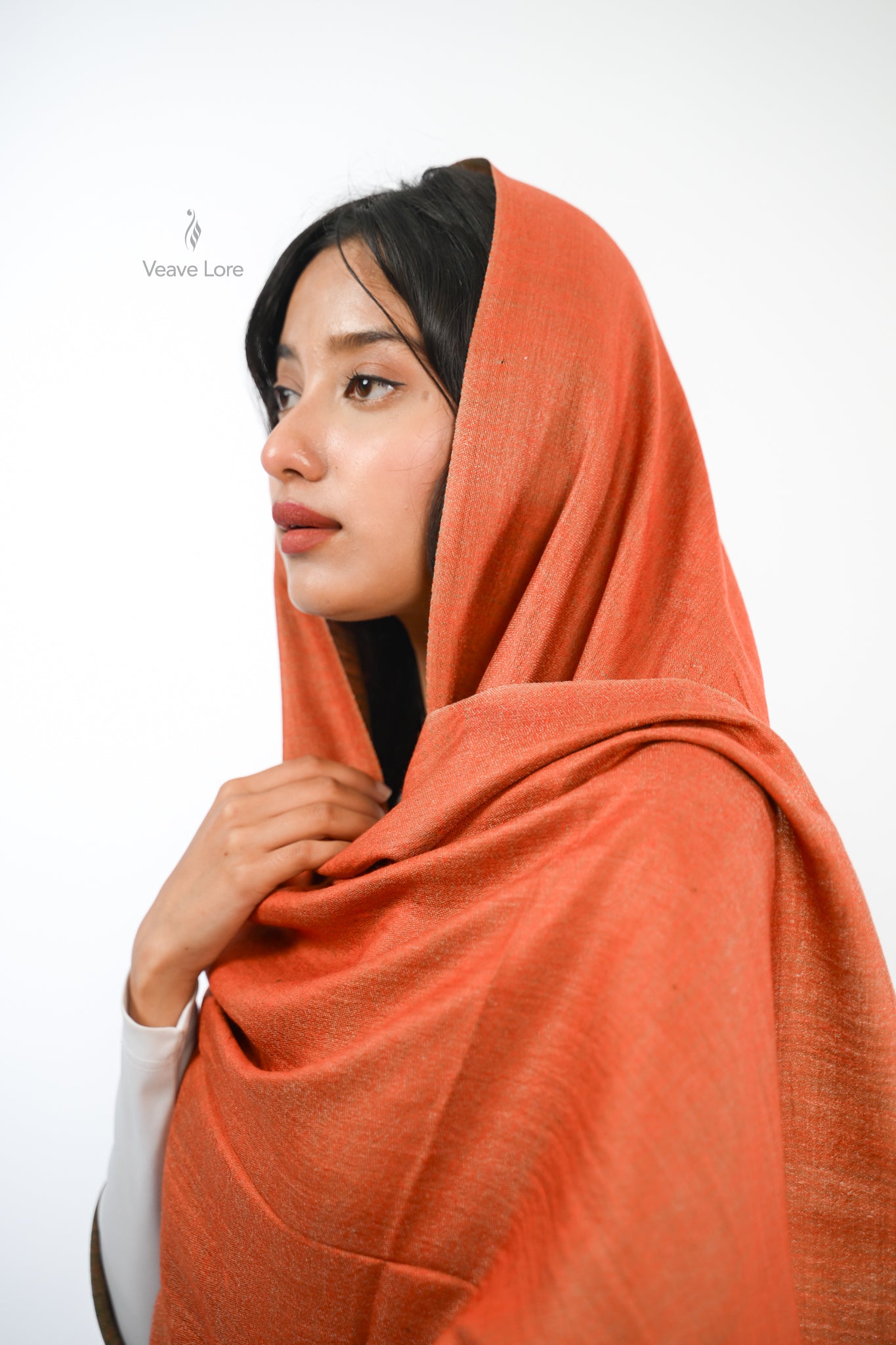 Plain Reversible Fine Wool Stole
