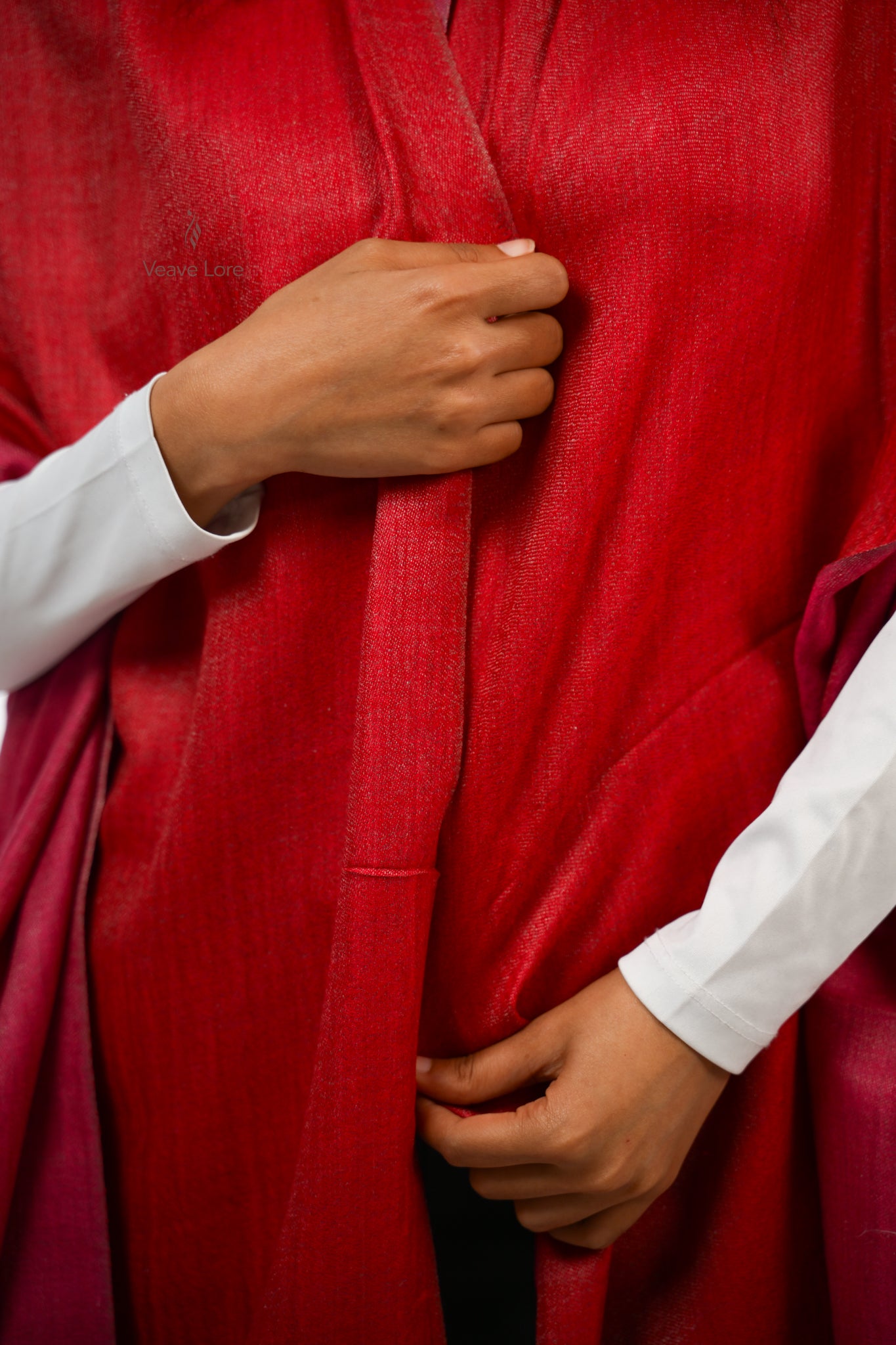 Laal Reversible Fine Wool Shawl