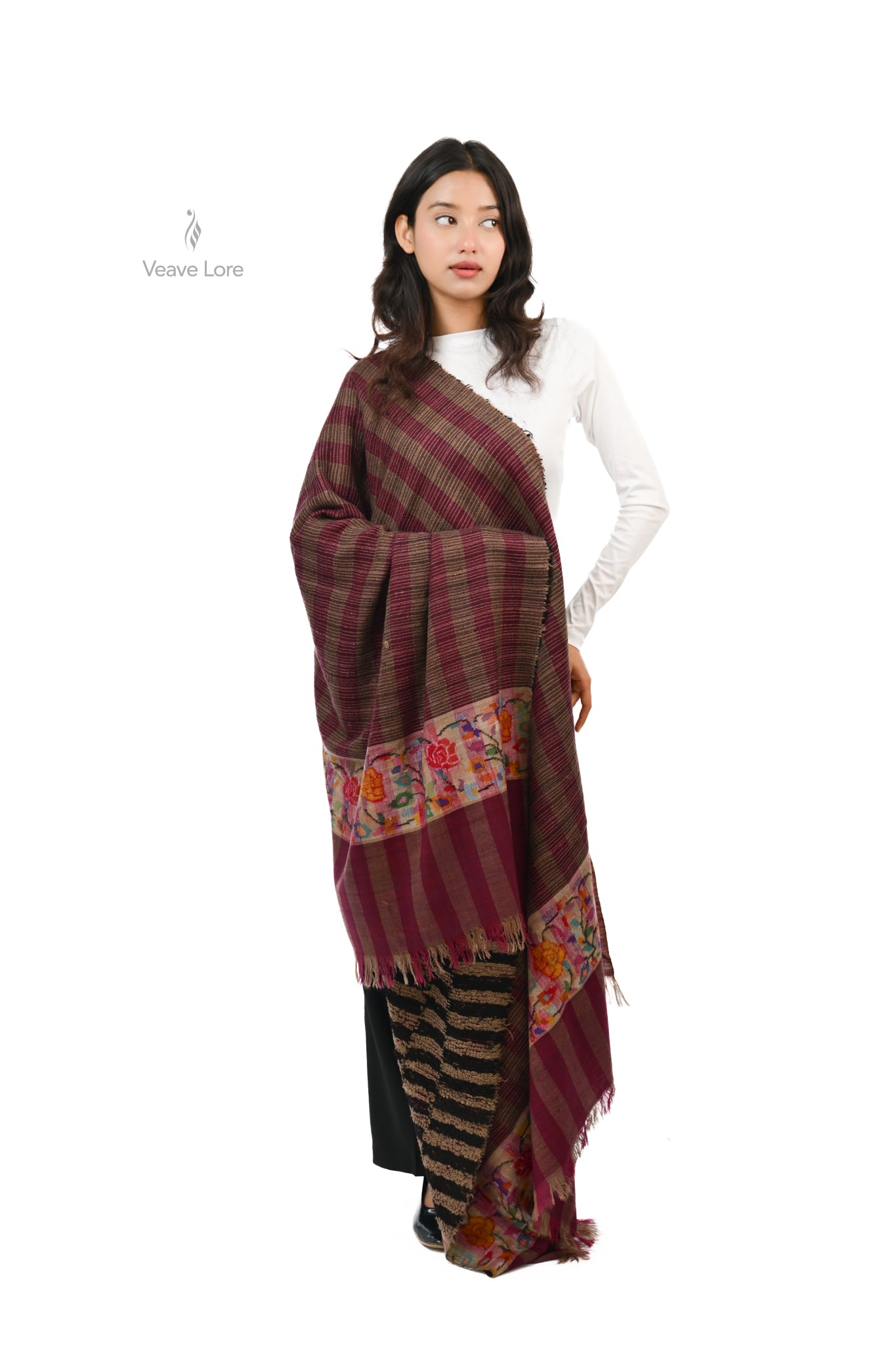 Do-Jahan Two Worlds Towelled Pashmina Shawl