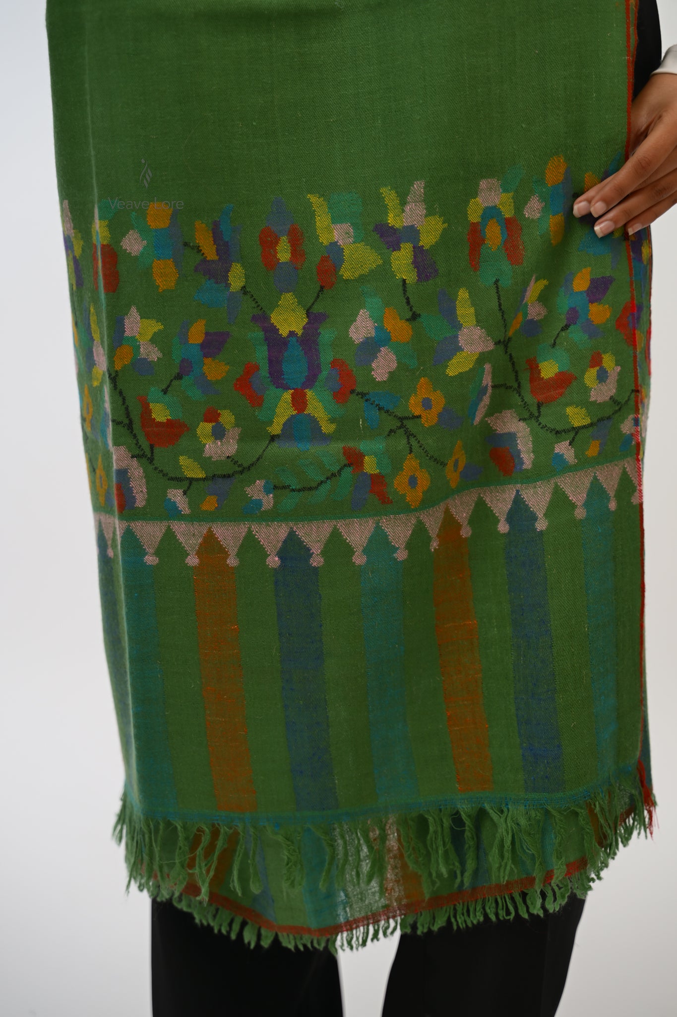 Zumurrud Emerald Pashmina Shawl
