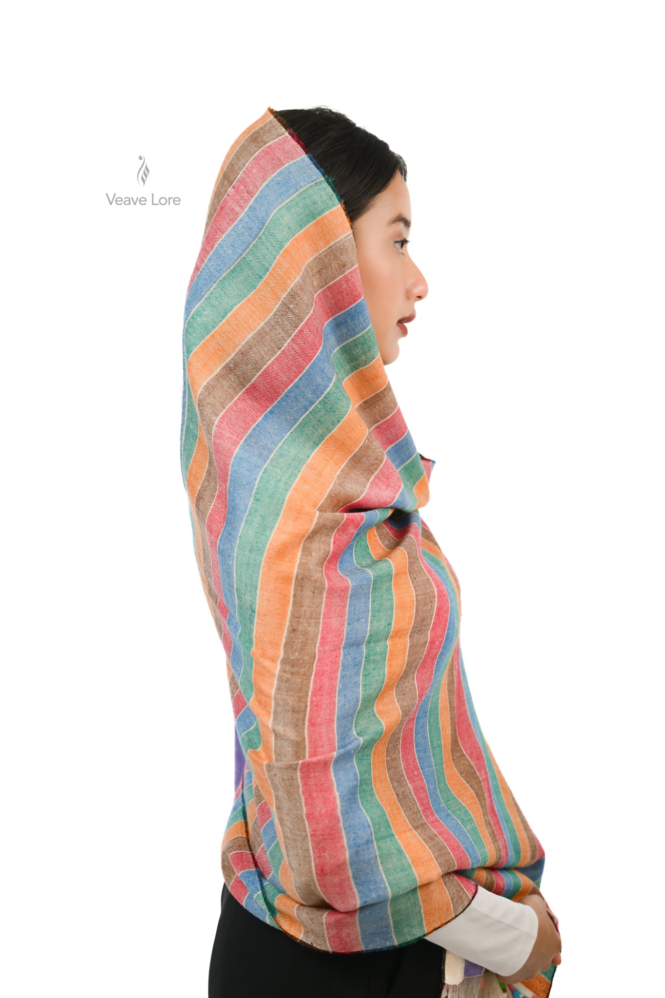 Qaus-e-Quzah The Rainbow Pashmina Shawl