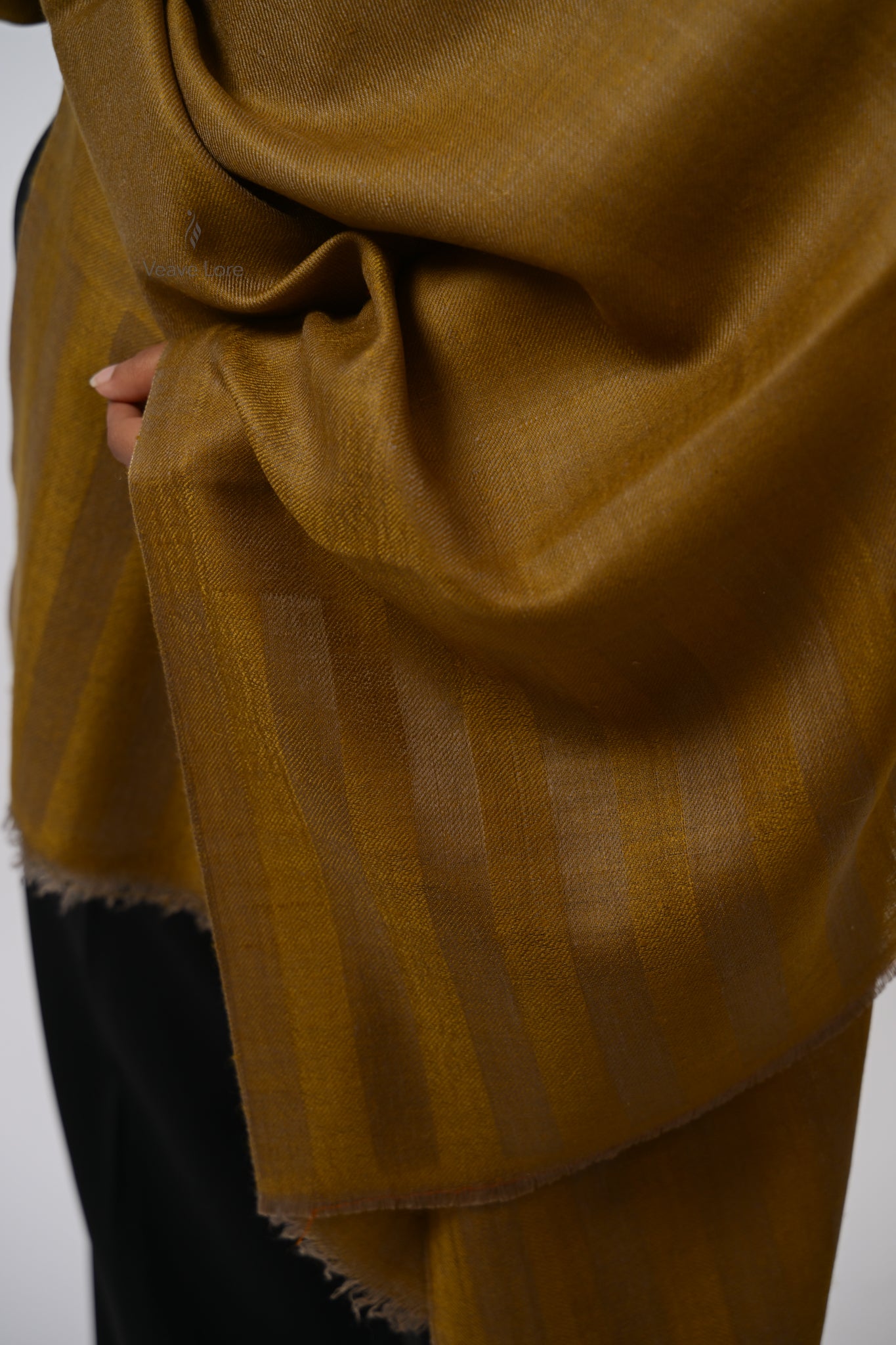 Sarson Ochre Pashmina Stole