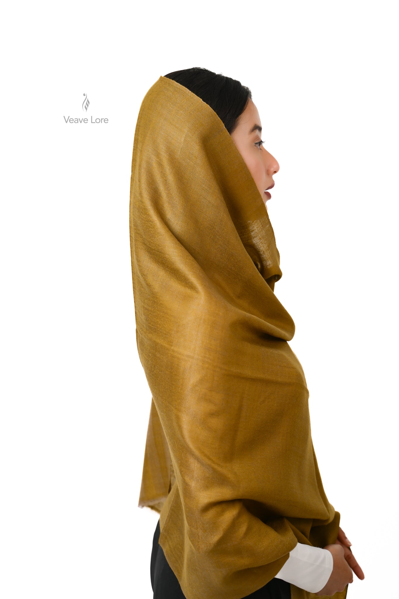 Sarson Ochre Pashmina Stole