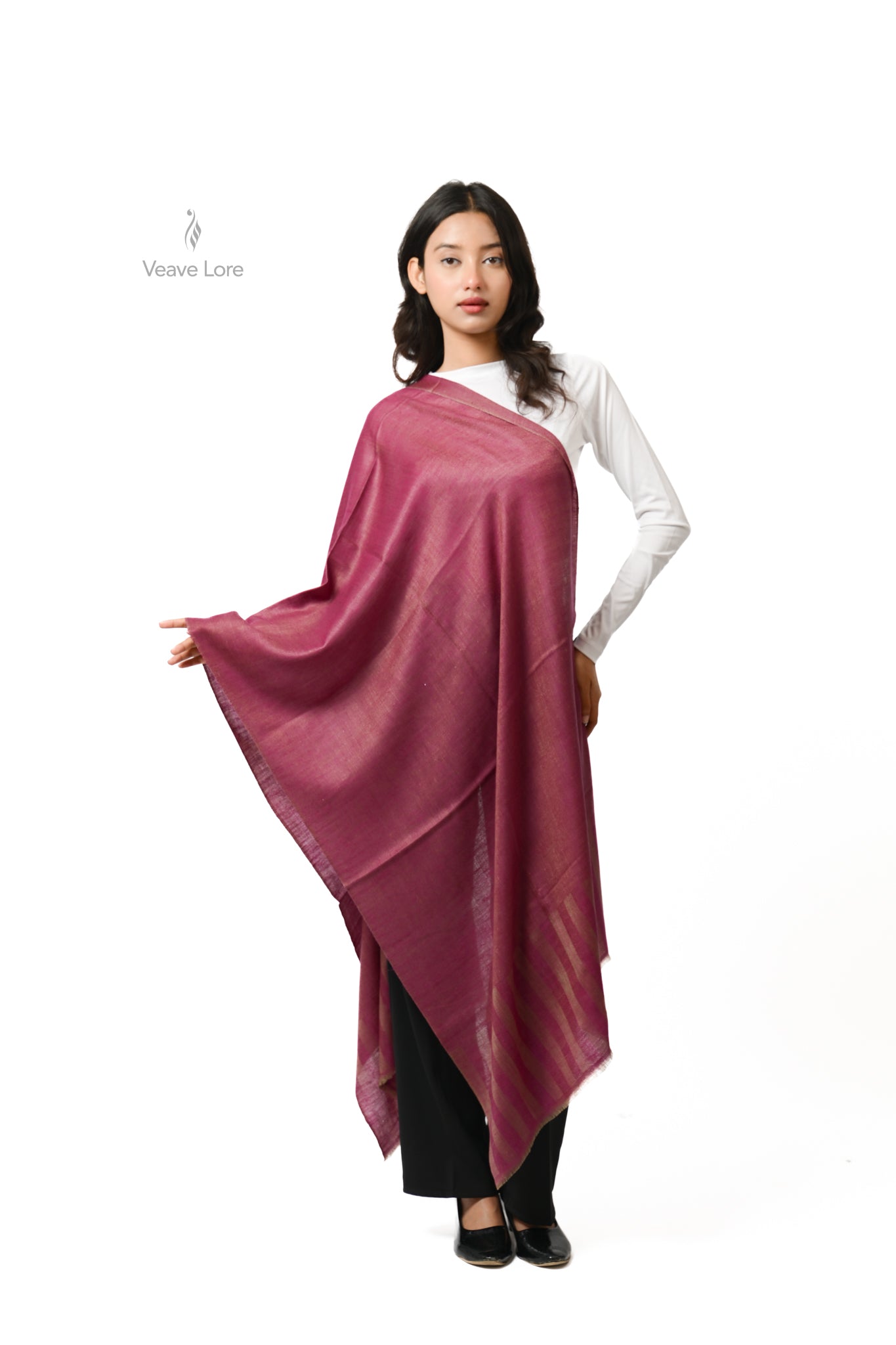 Dilruba Sangria Pashmina Stole