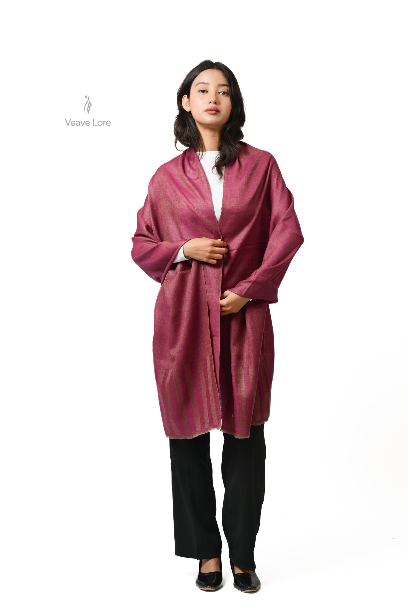 Dilruba Sangria Pashmina Stole