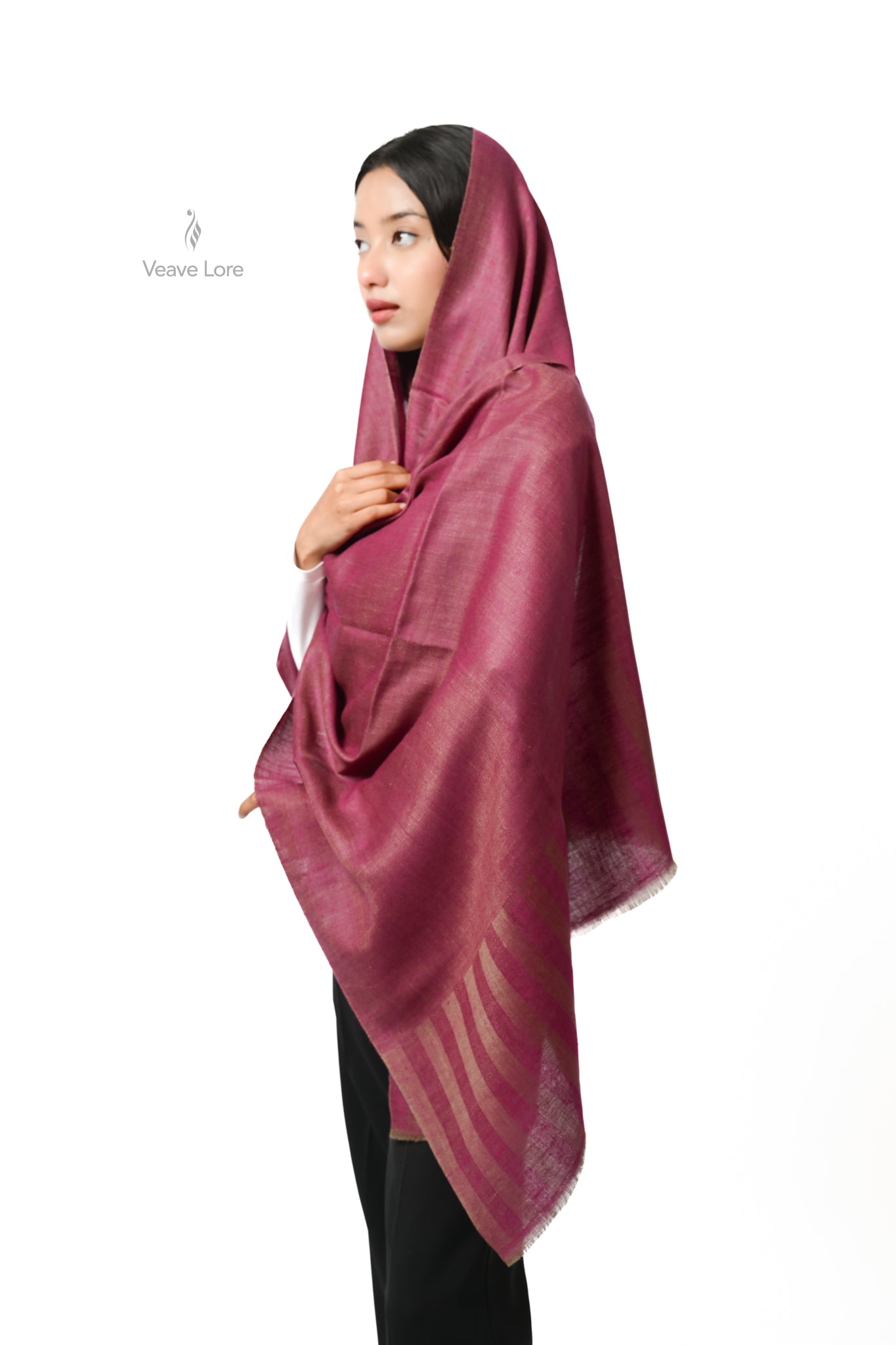 Dilruba Sangria Pashmina Stole