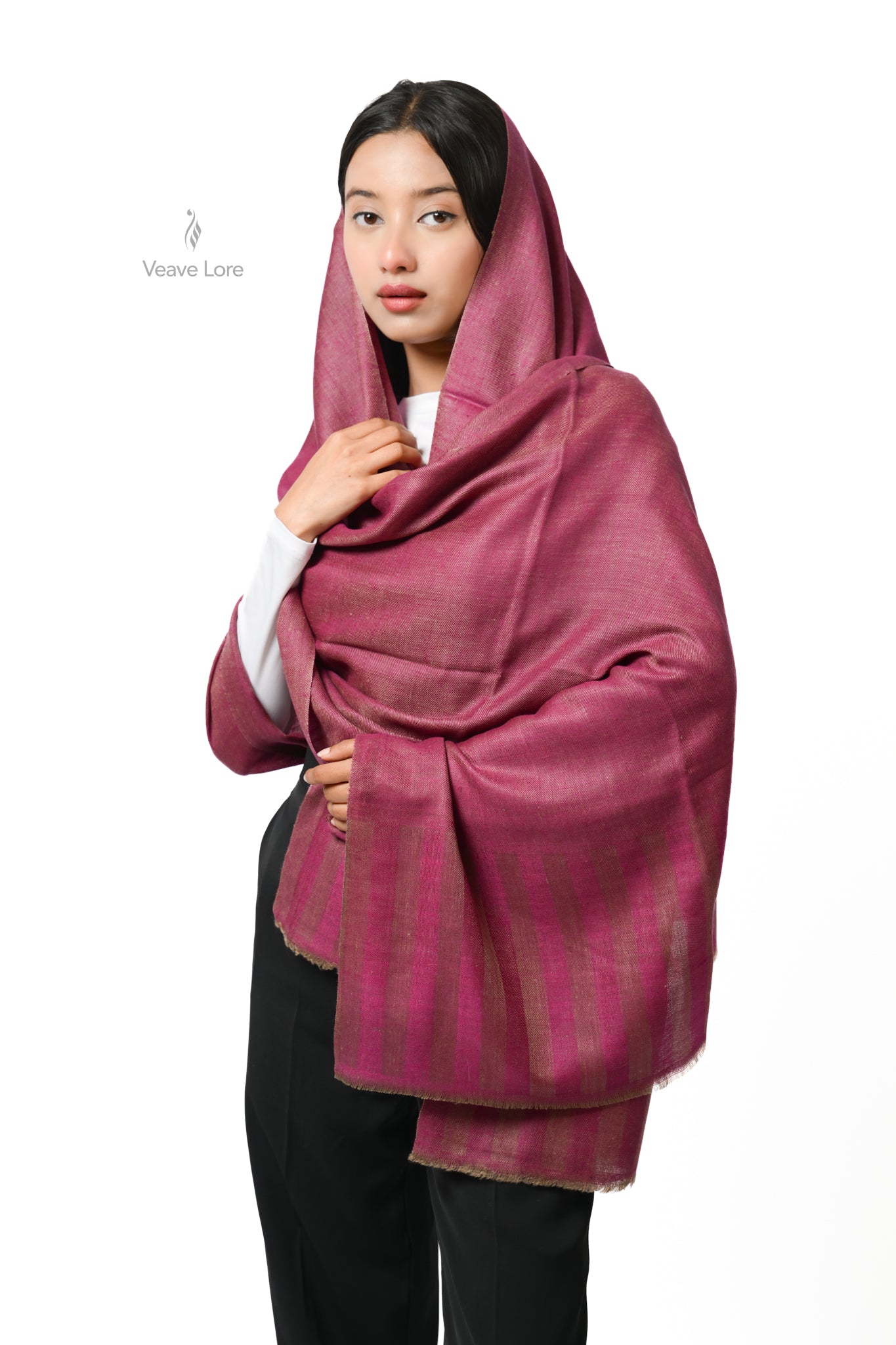 Dilruba Sangria Pashmina Stole