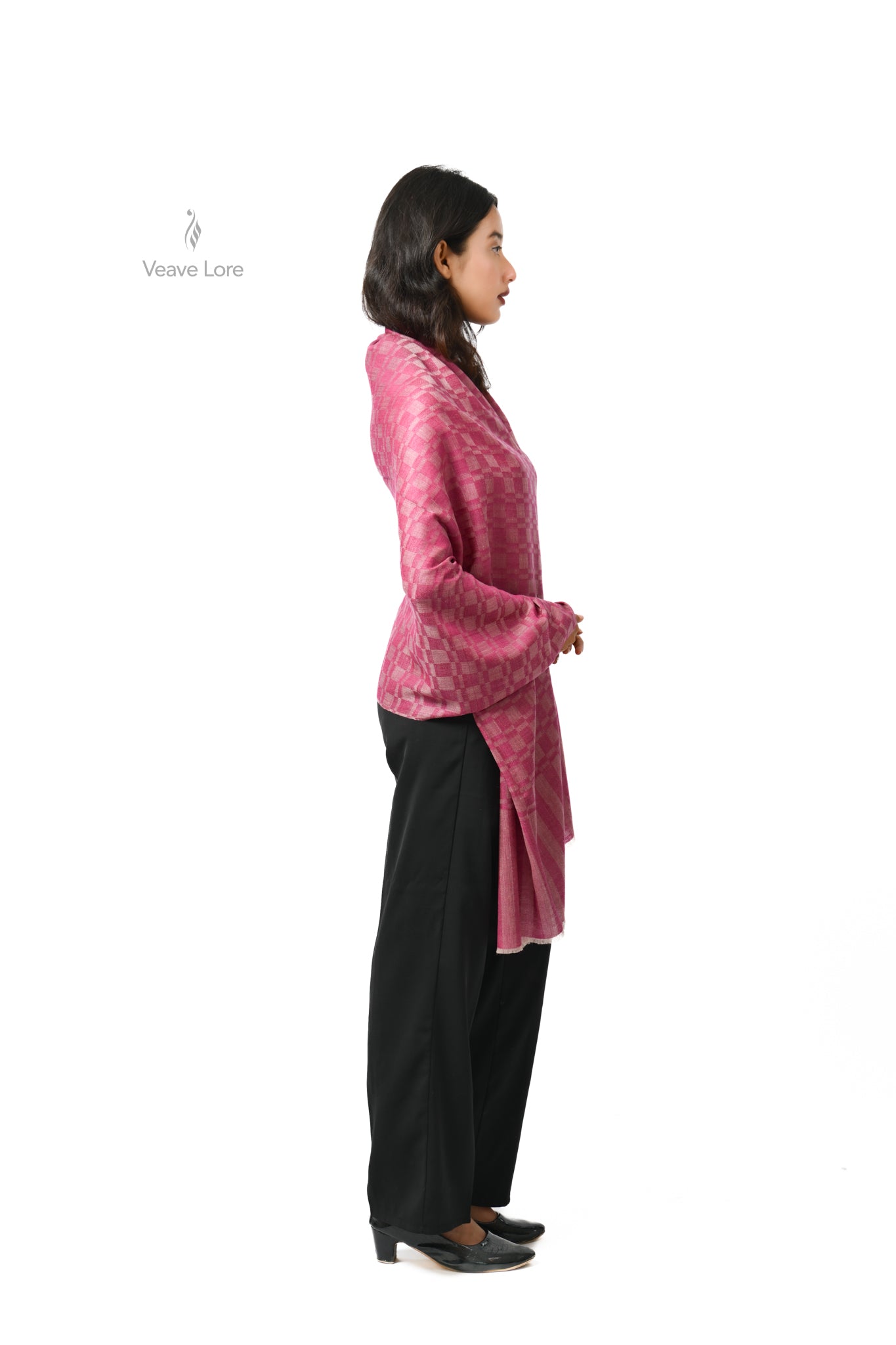 Shireen Cerise Pashmina Stole