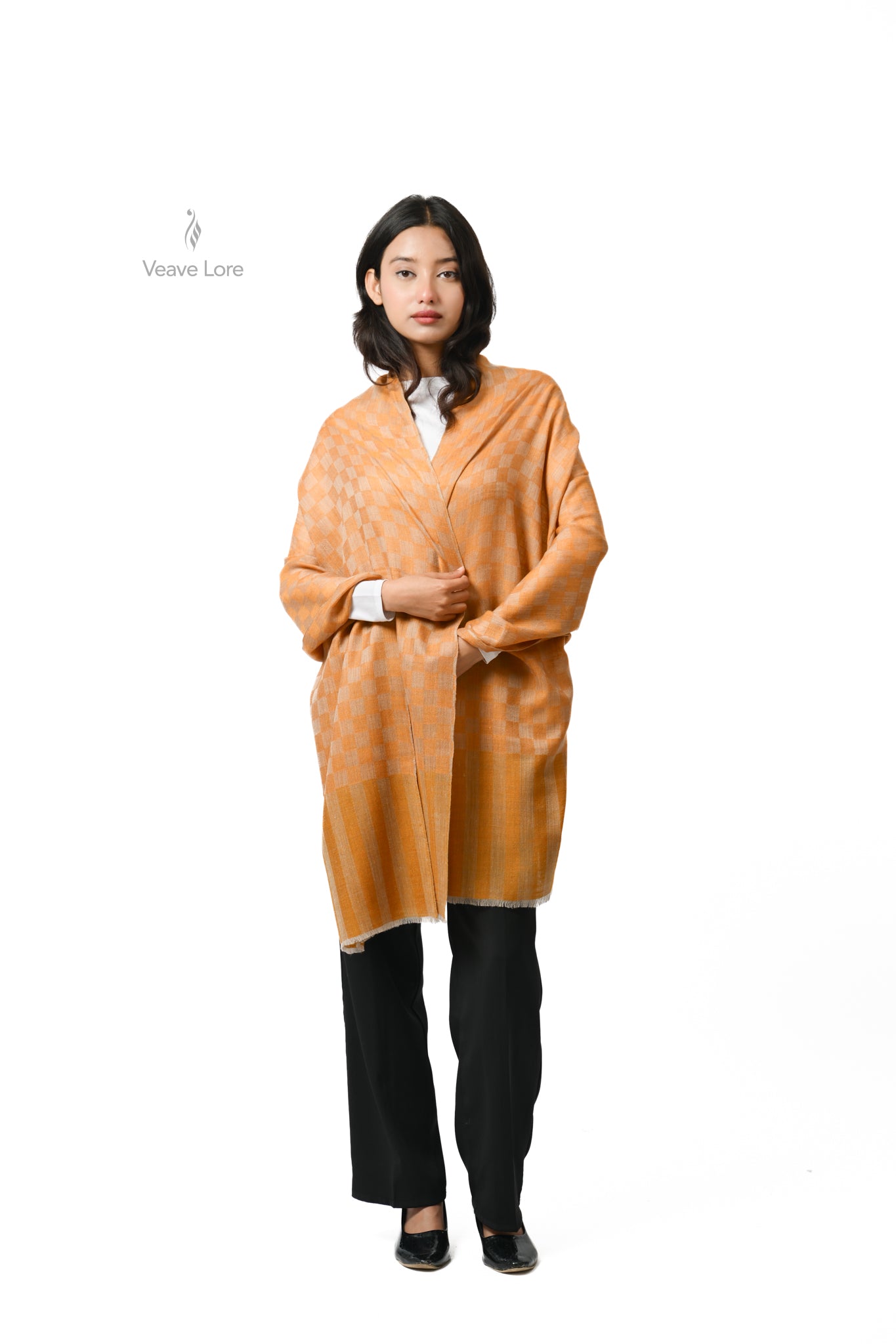 Aftab Apricot Pashmina Stole