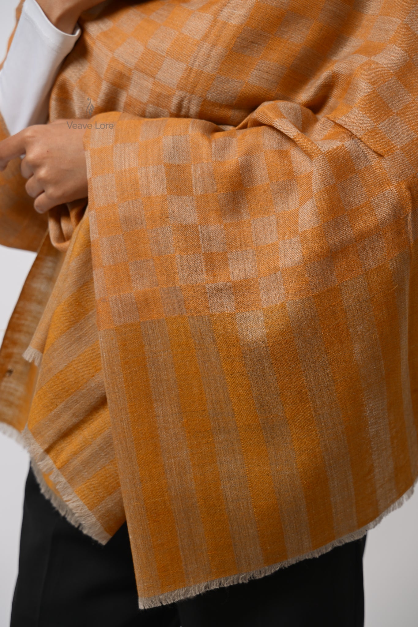 Aftab Apricot Pashmina Stole