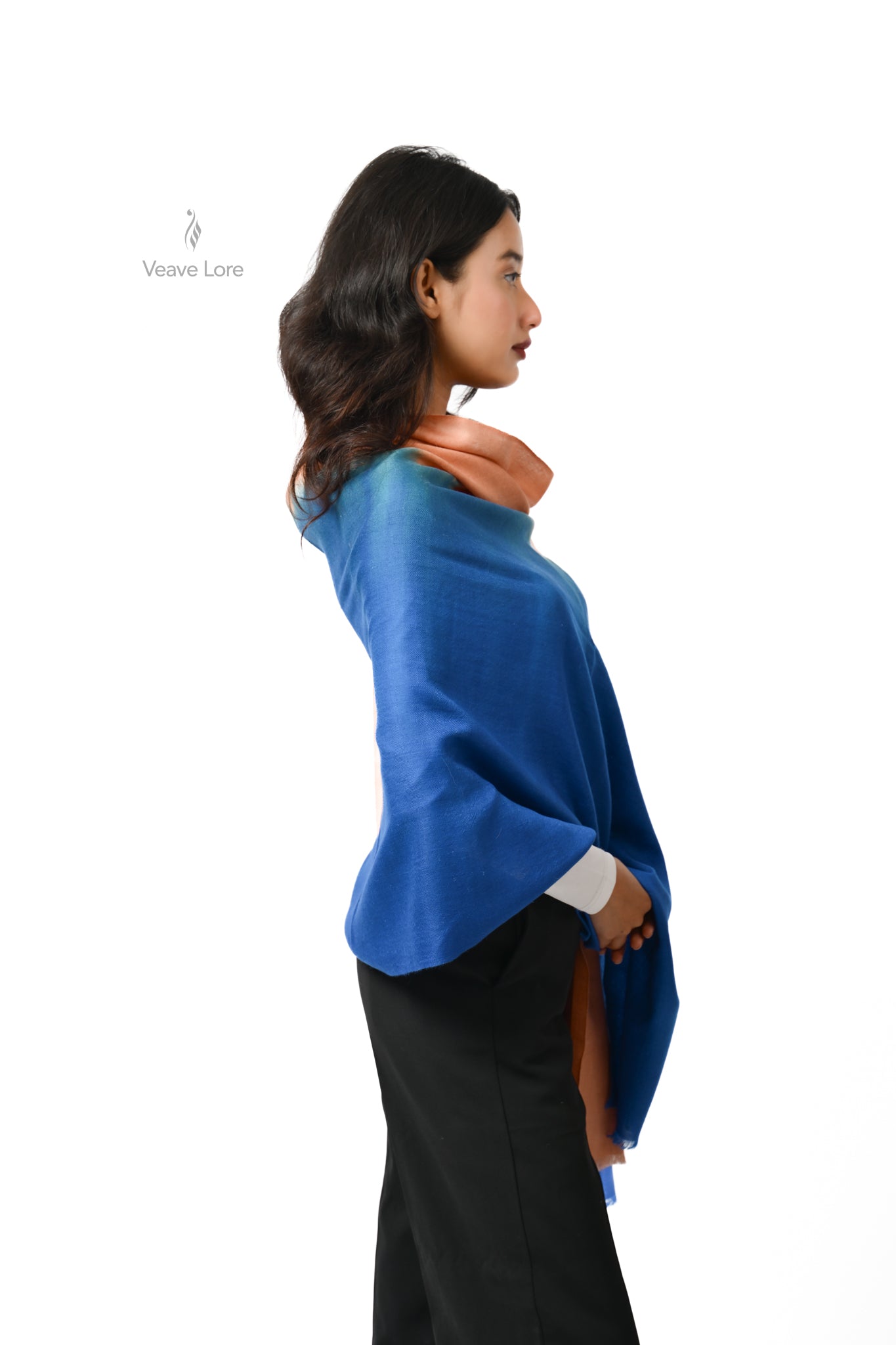 Sahil Pashmina Stole, The Coral Shore