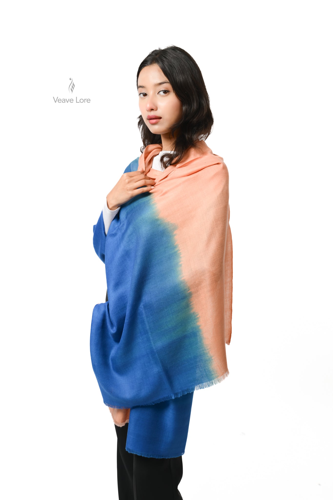 Sahil Pashmina Stole, The Coral Shore