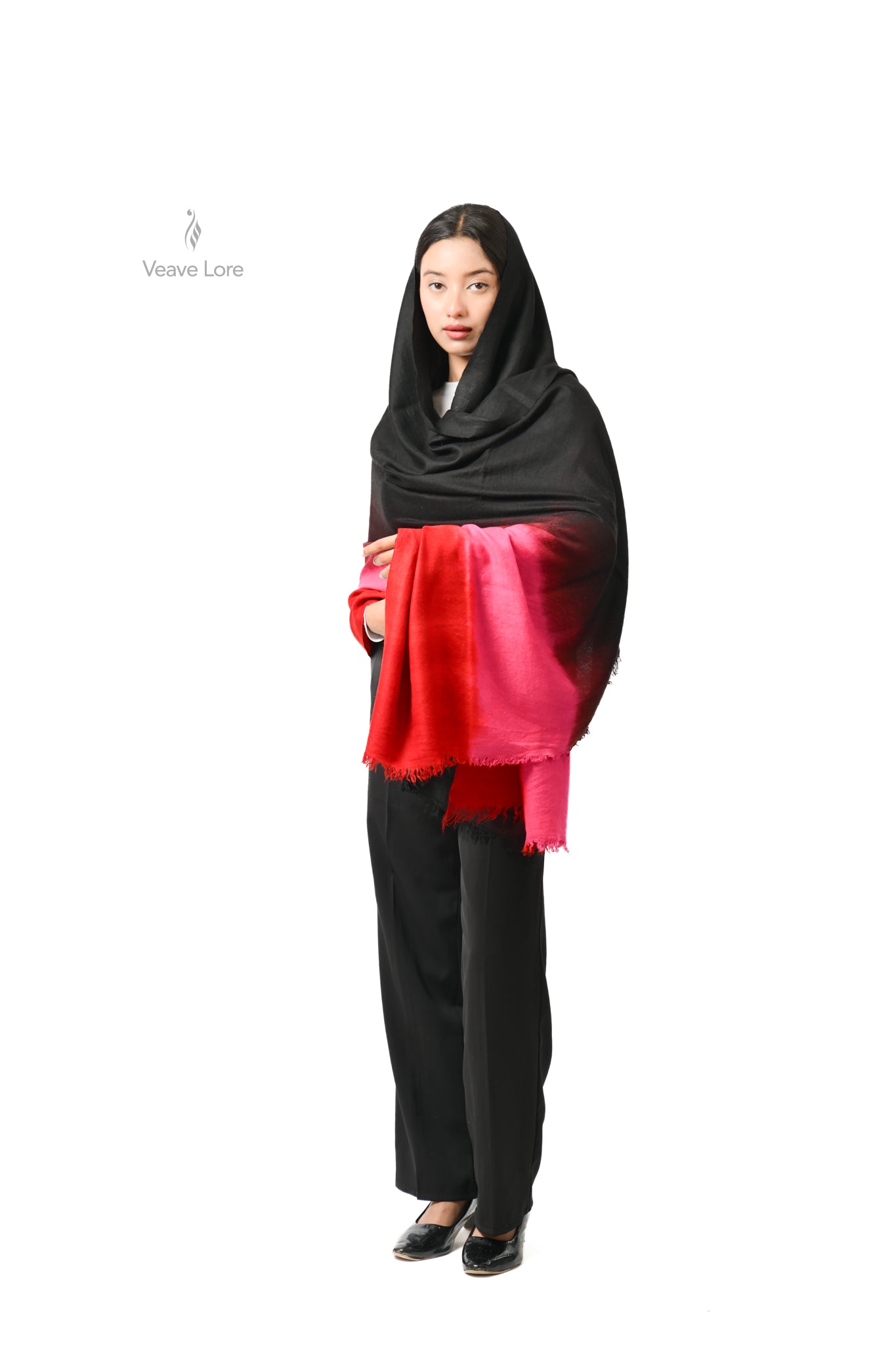 Shola Ebony Pashmina Shawl