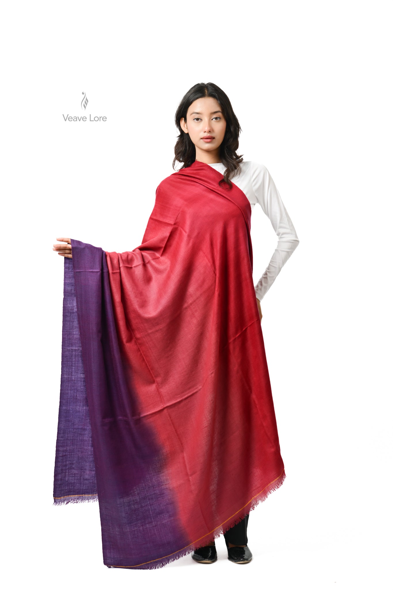 Shahana Amethyst Pashmina Shawl