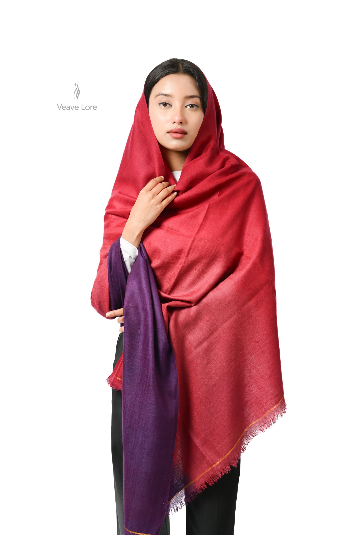 Shahana Amethyst Pashmina Shawl