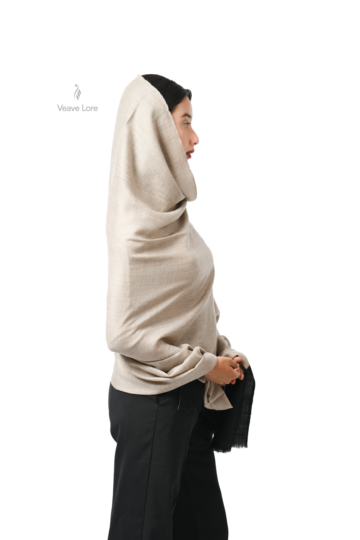Khaam Flax Pashmina Shawl