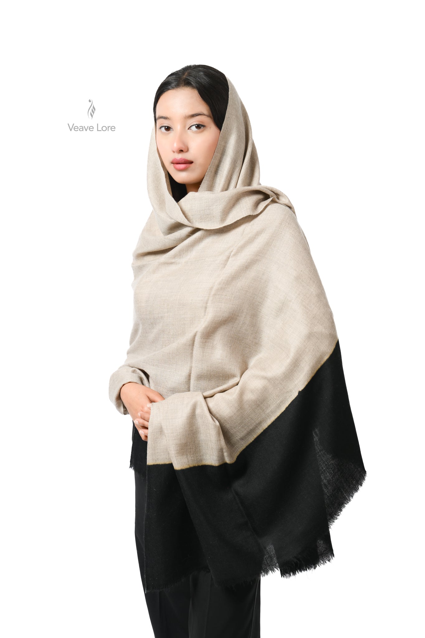 Khaam Flax Pashmina Shawl