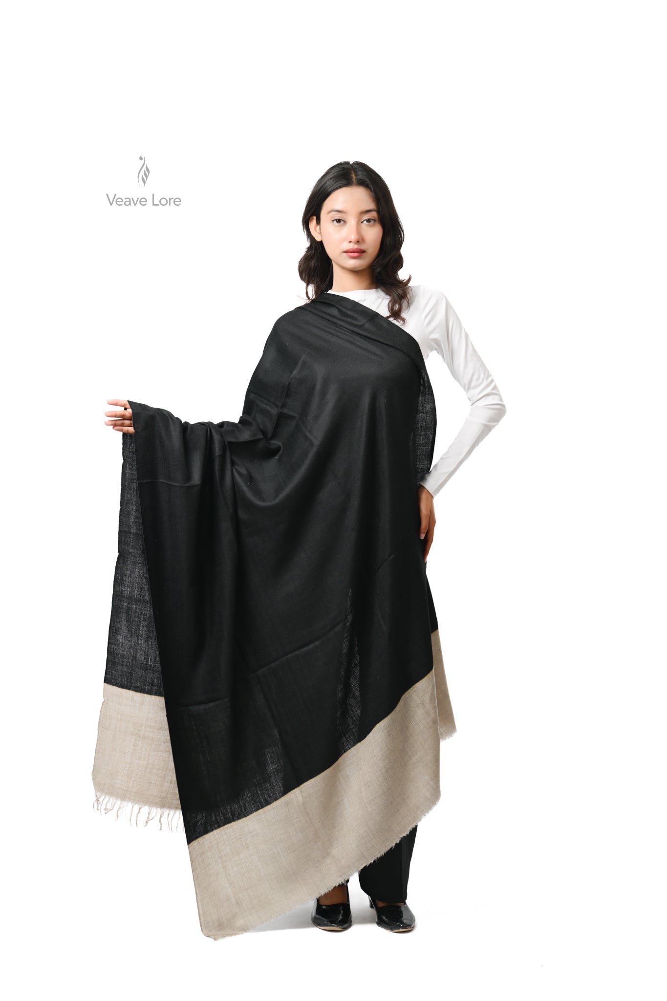 Parveen Jet Pashmina Shawl