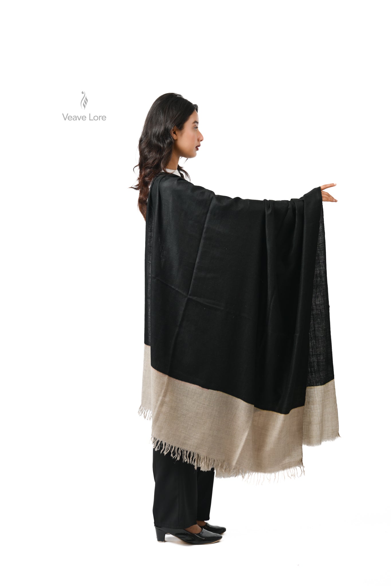 Parveen Jet Pashmina Shawl