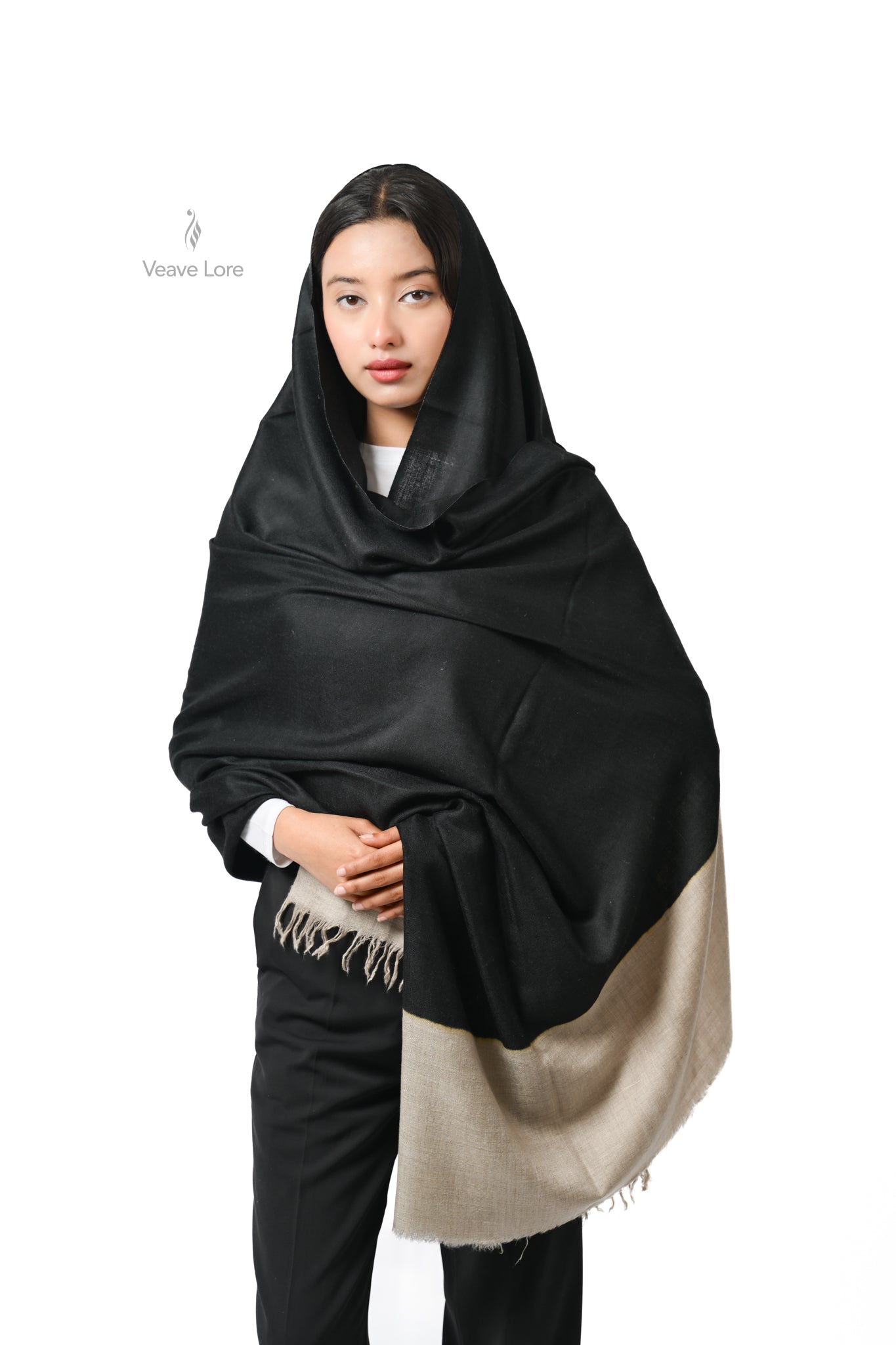 Parveen Jet Pashmina Shawl